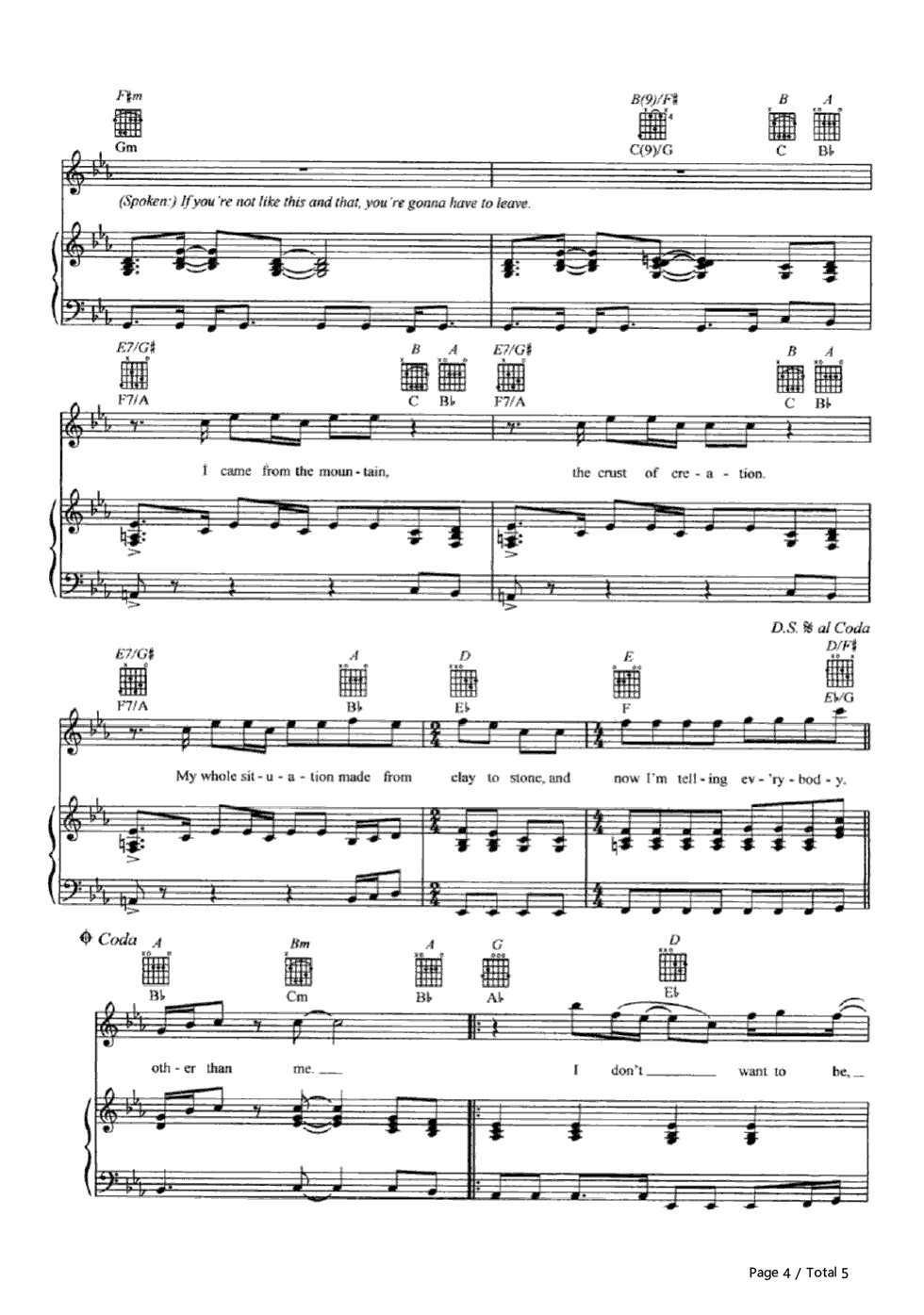 I Don't Want to Be钢琴谱-Gavin DeGraw4