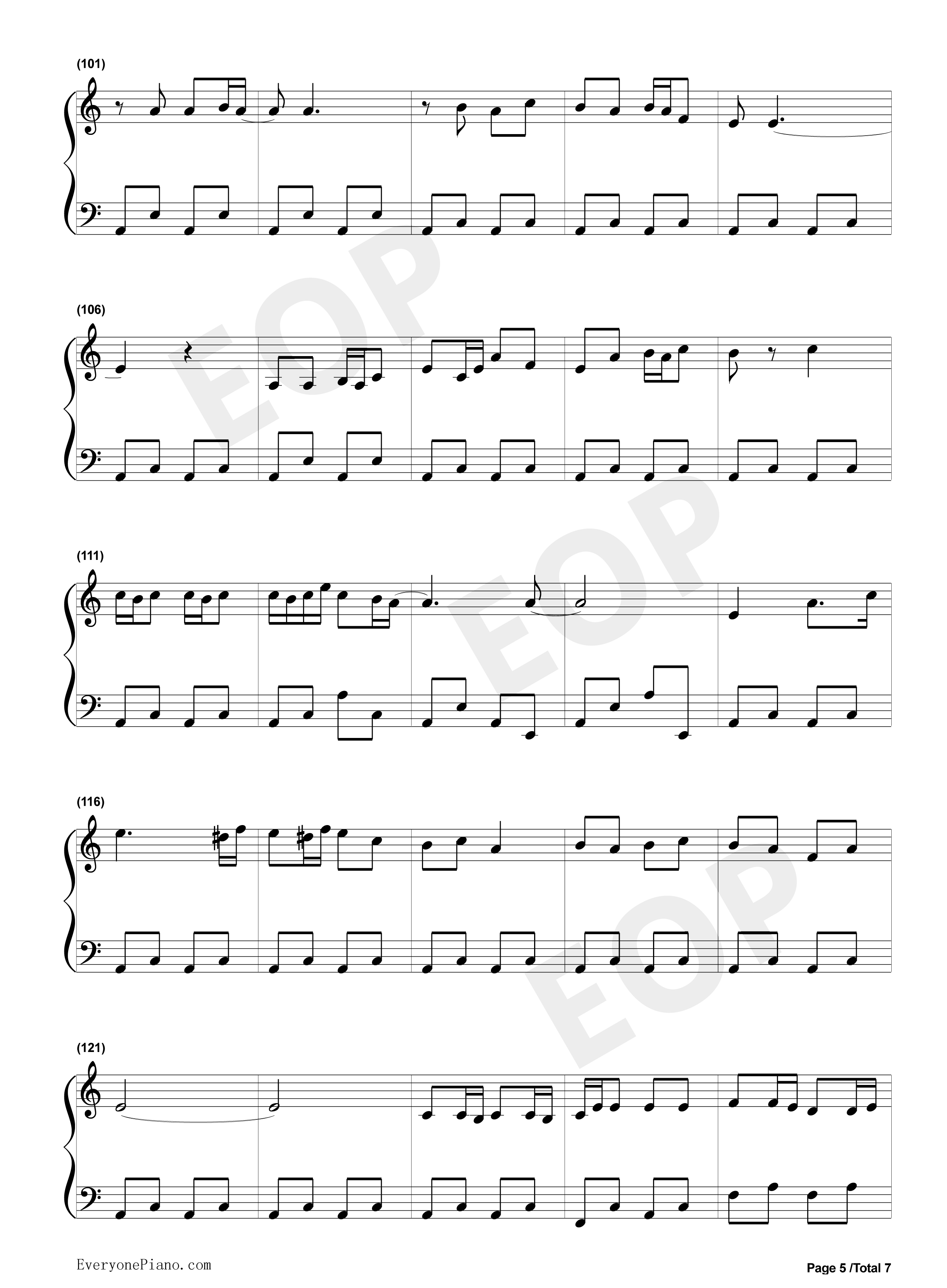 なみだの操钢琴谱-殿さまキングス-涙の操-樱桃小丸子插曲5