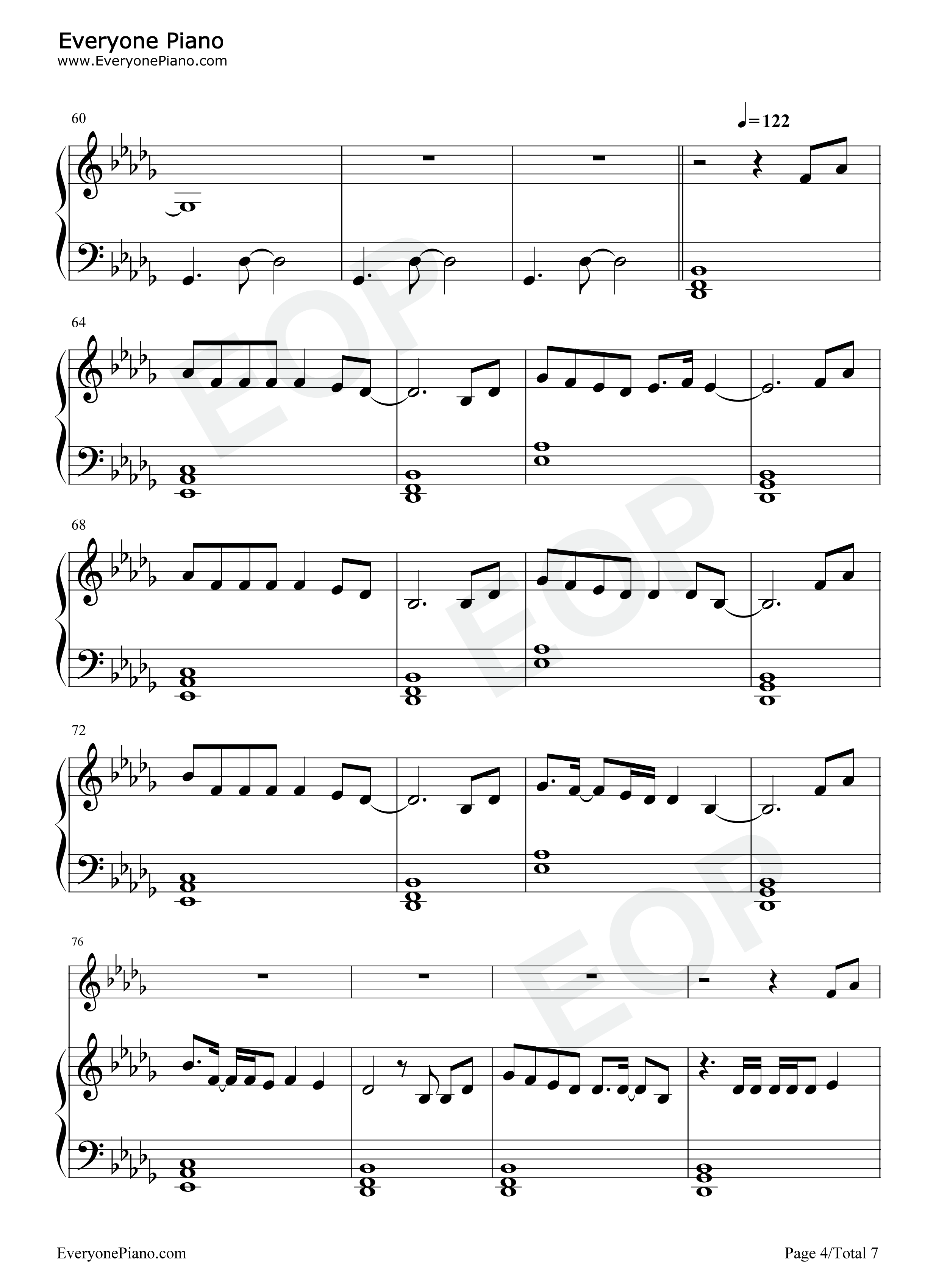 Evermore钢琴谱-Taylor Swift Bon Iver4