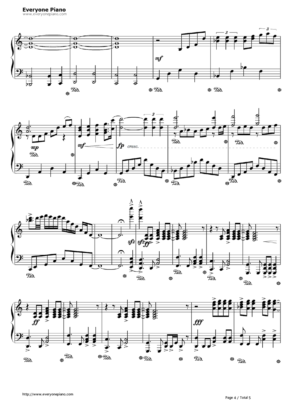 Ultraviolence钢琴谱-Lana Del Rey4
