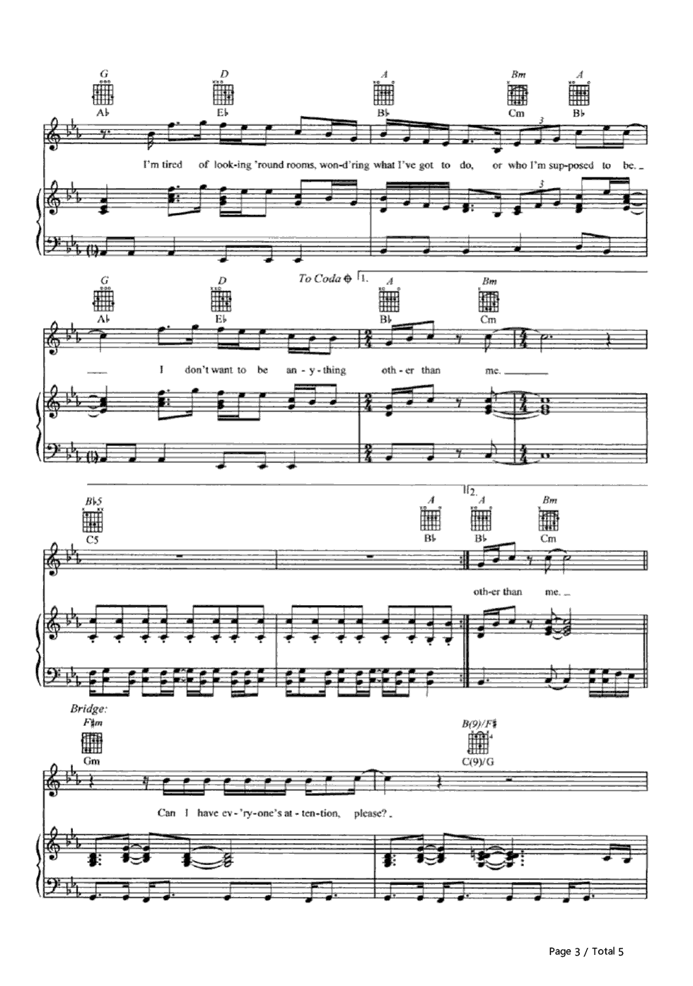 I Don't Want to Be钢琴谱-Gavin DeGraw3