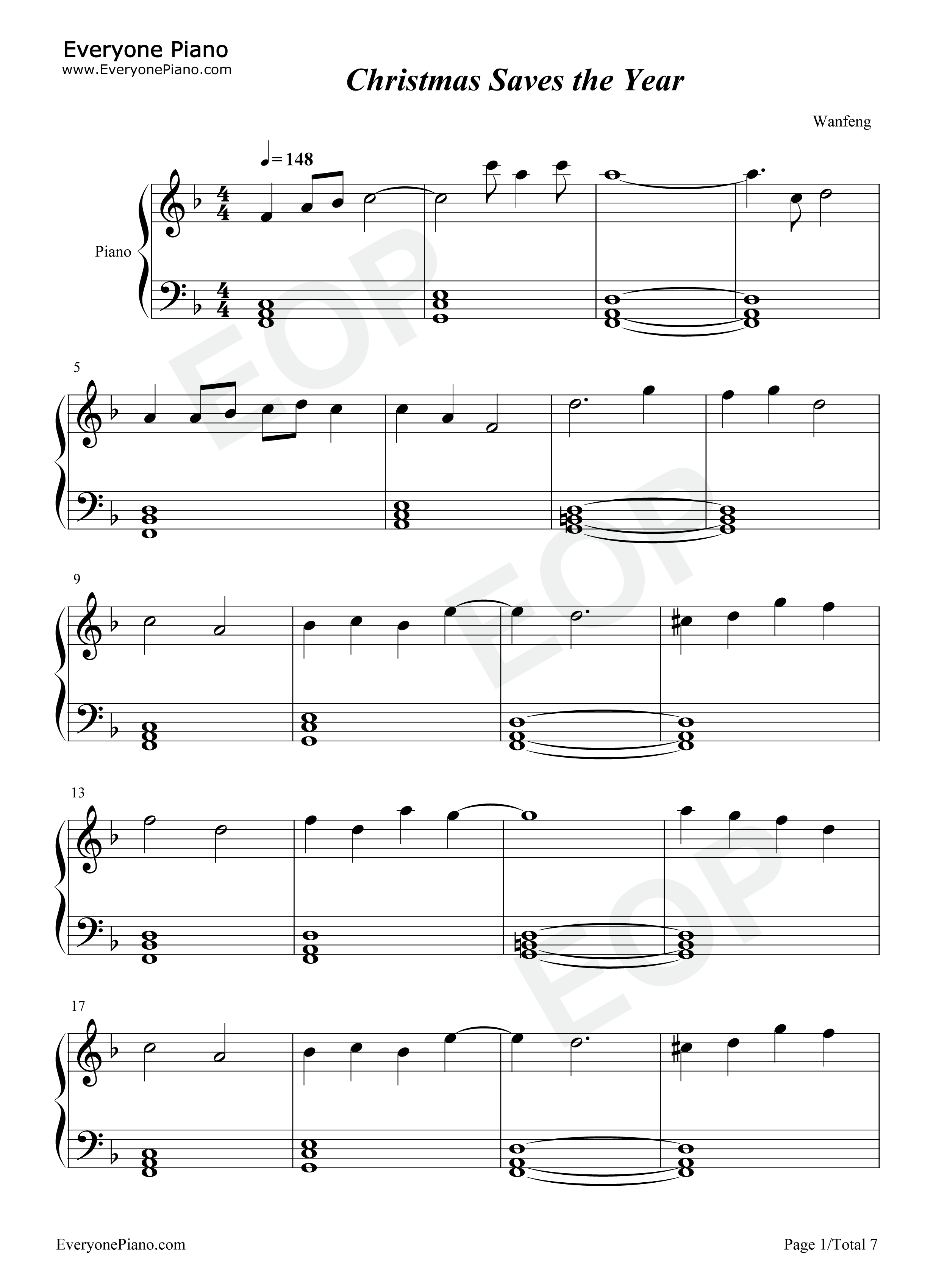 Christmas Saves the Year钢琴谱-Twenty One Pilots1