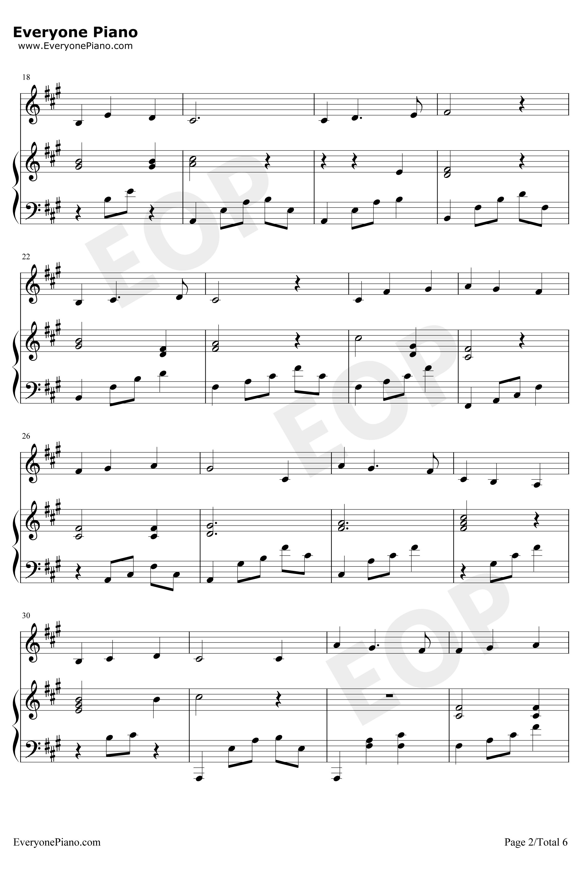 Gloria钢琴谱-Kalafina2