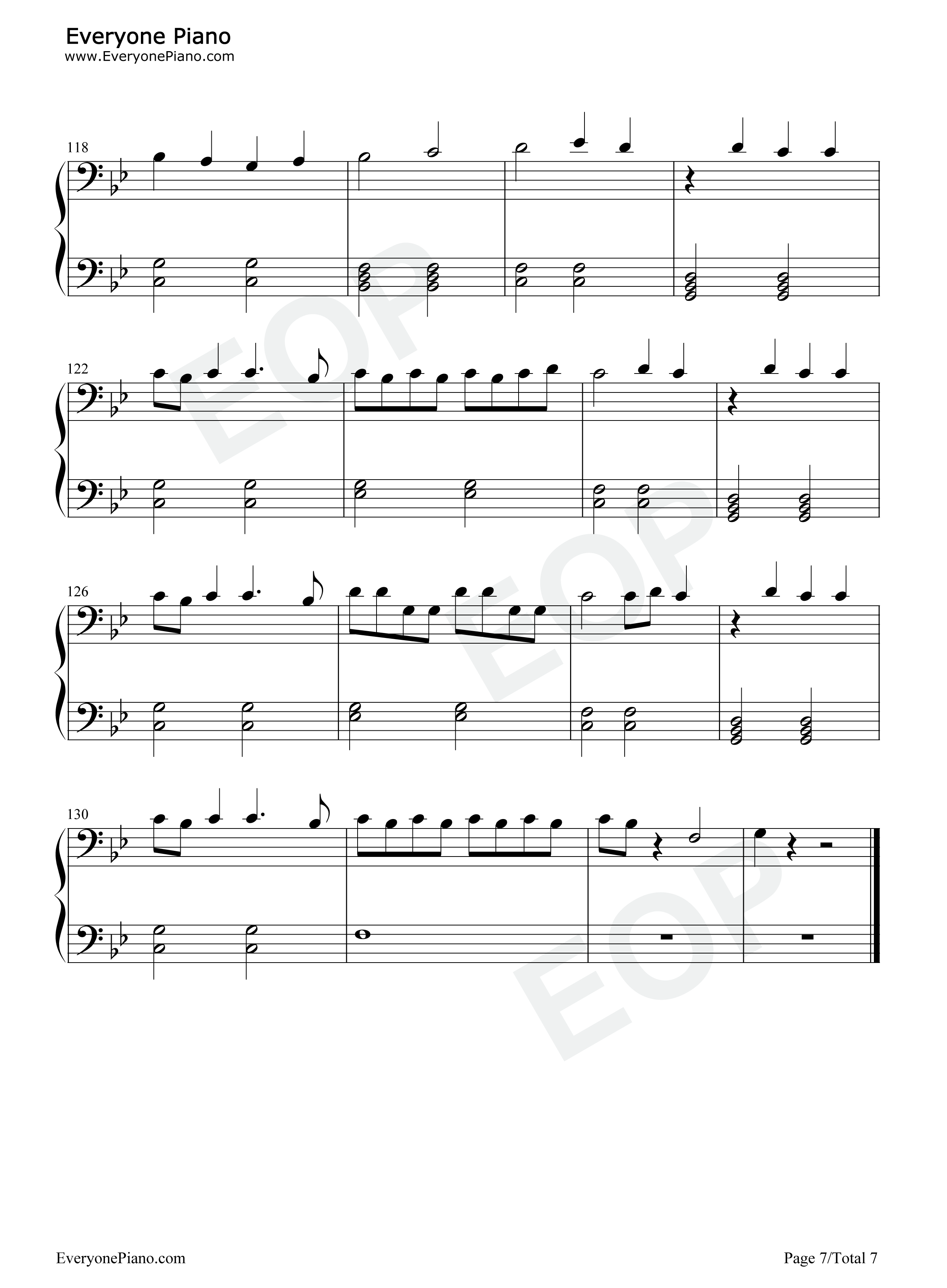 No Body No Crime钢琴谱-Taylor Swift7