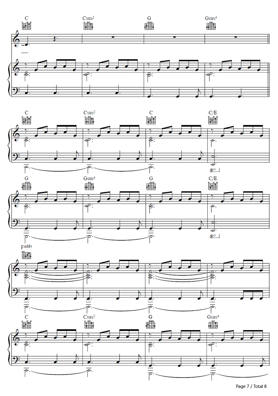 UsAgainsttheWorld钢琴谱-Coldplay7