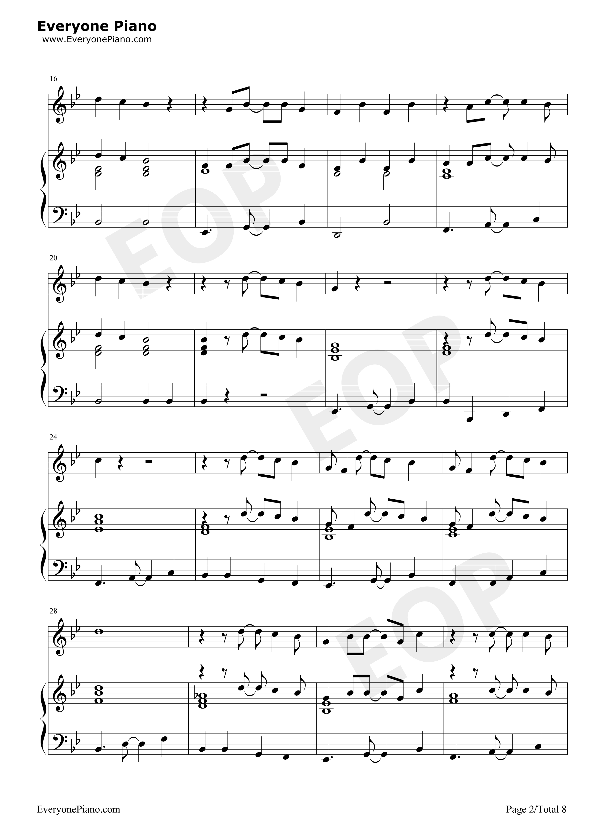 Under the Sea钢琴谱-Alan Menken2