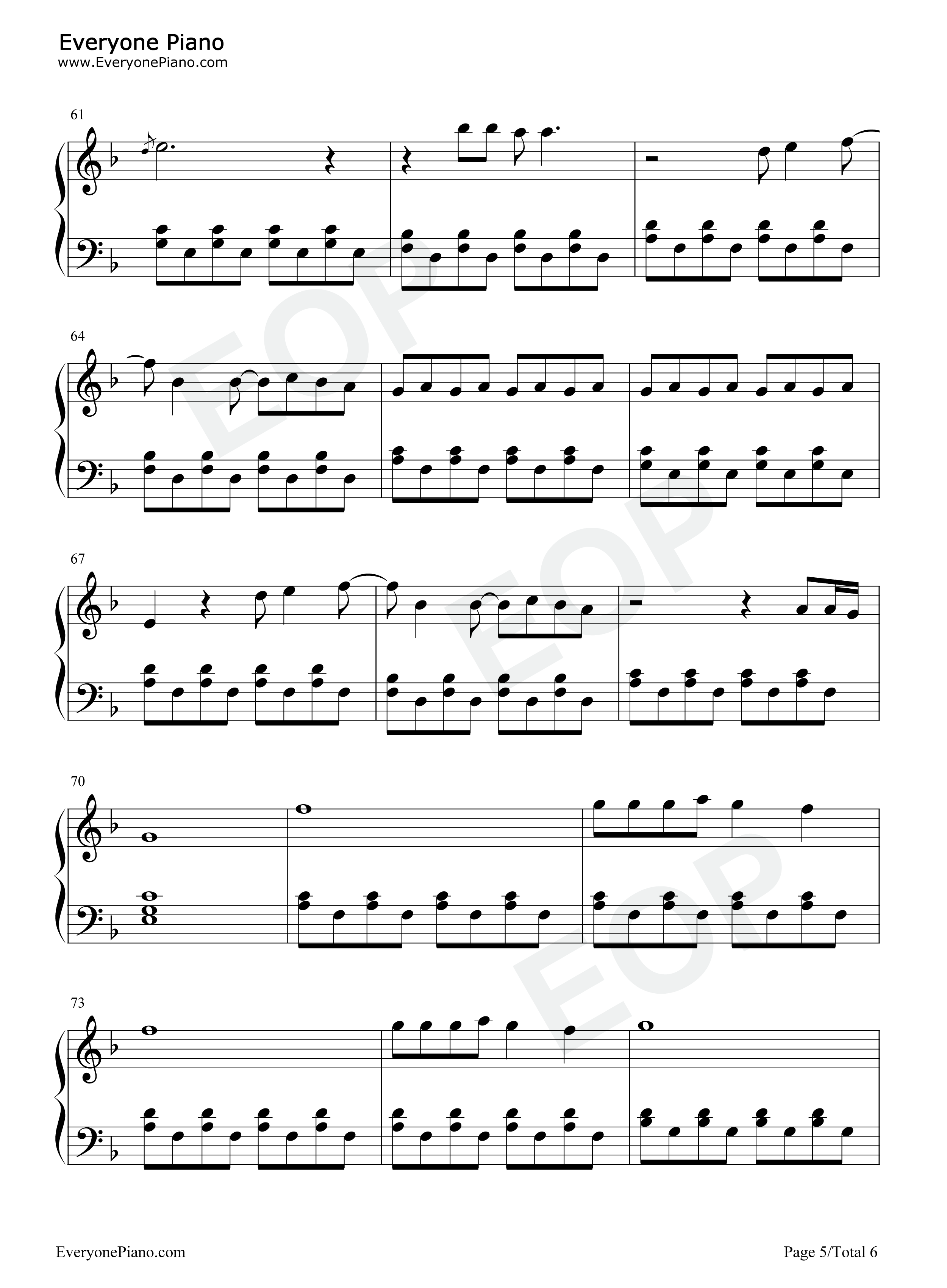You Ruin Me钢琴谱-The Veronicas5