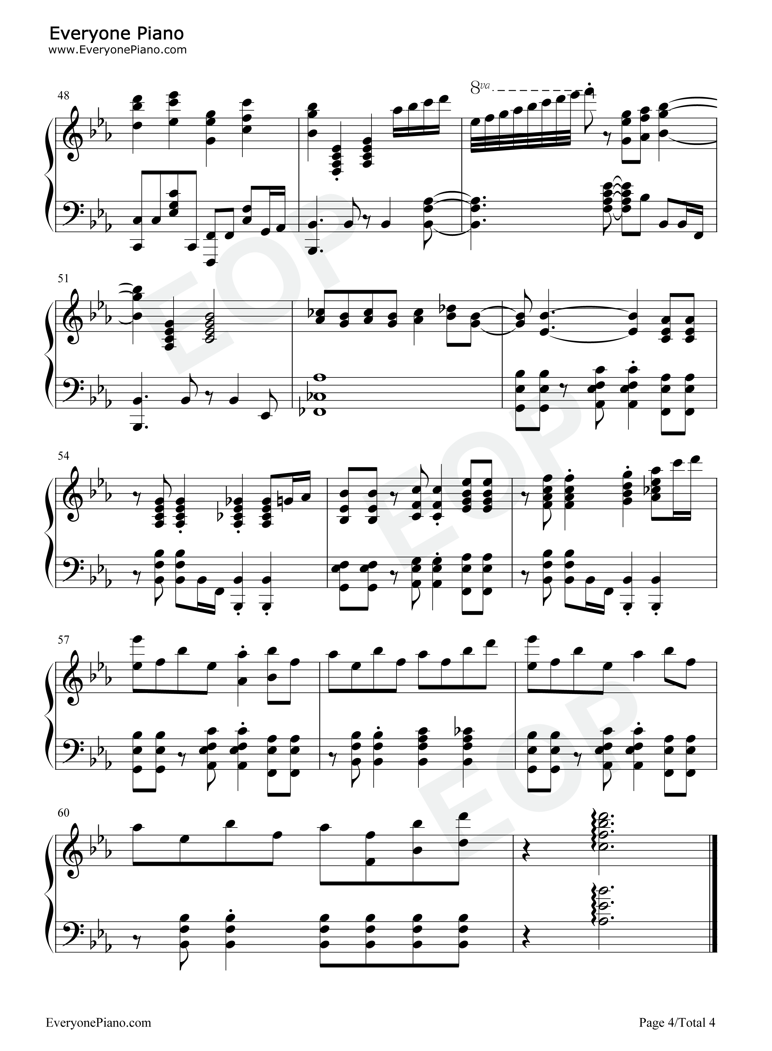 やじるし钢琴谱-Pokapokaion ぽかぽかイオン4