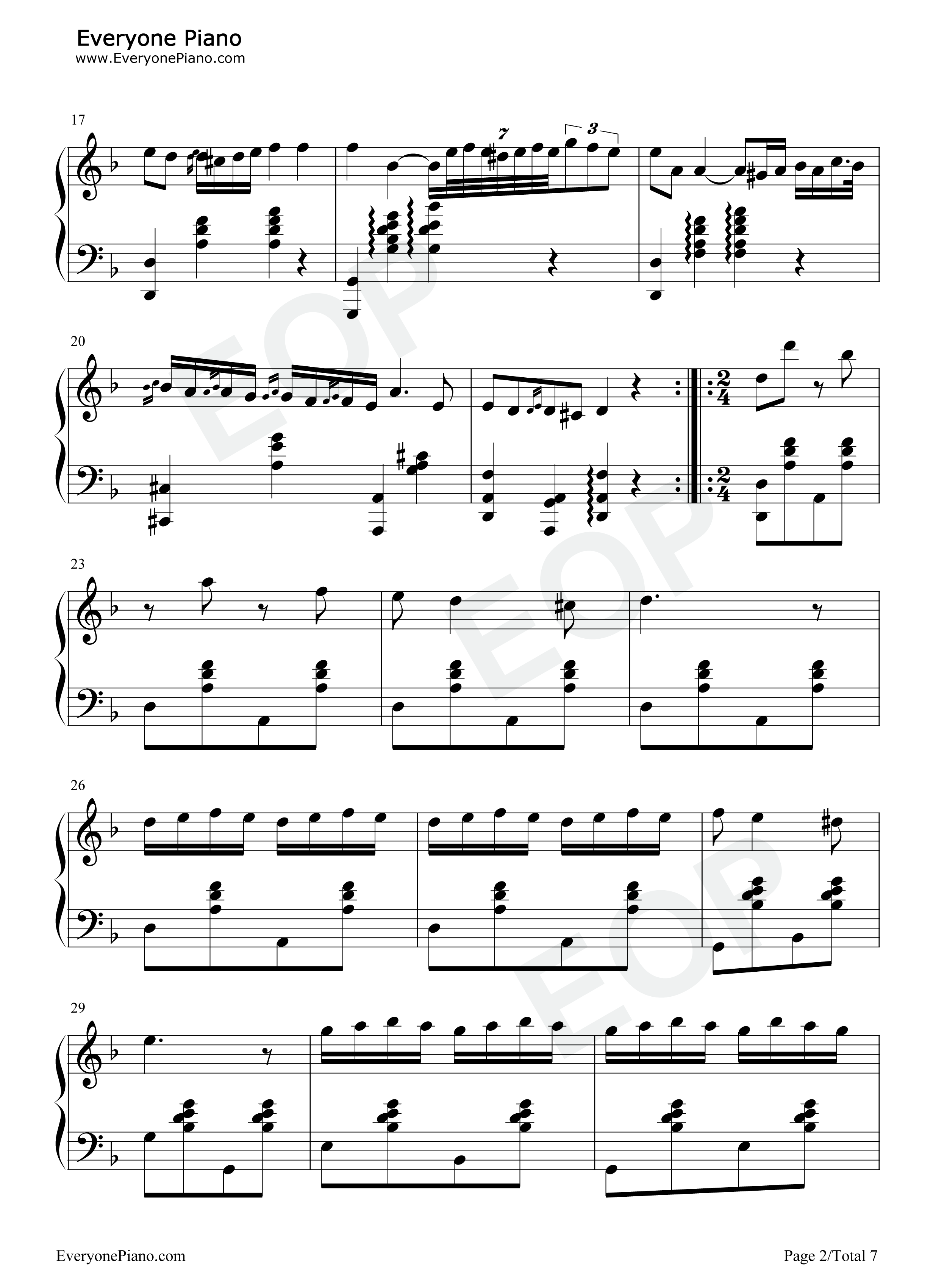 查尔达什舞曲钢琴谱-Vittorio Monti2