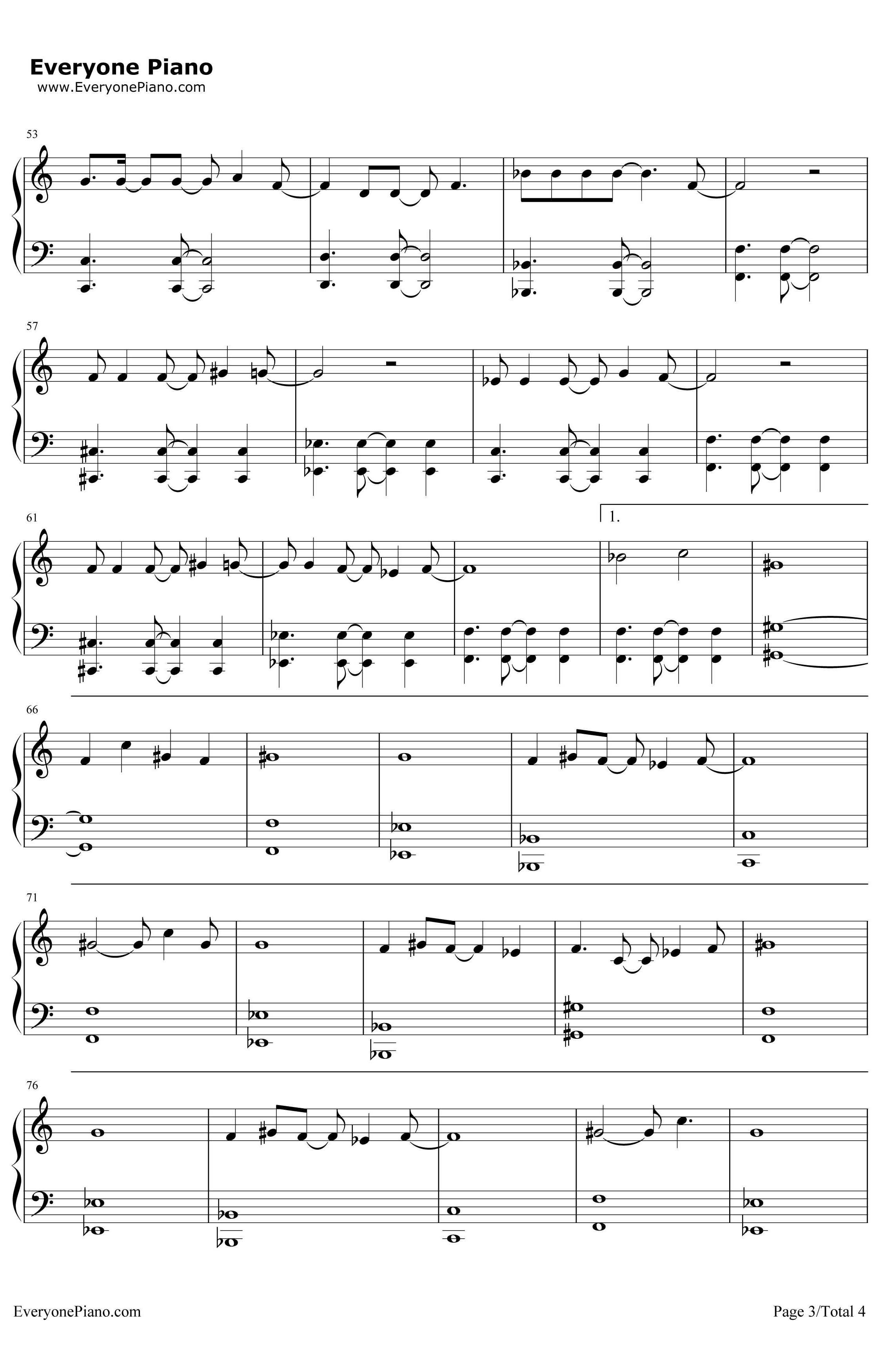 Love Wins钢琴谱-Tom Chaplin3