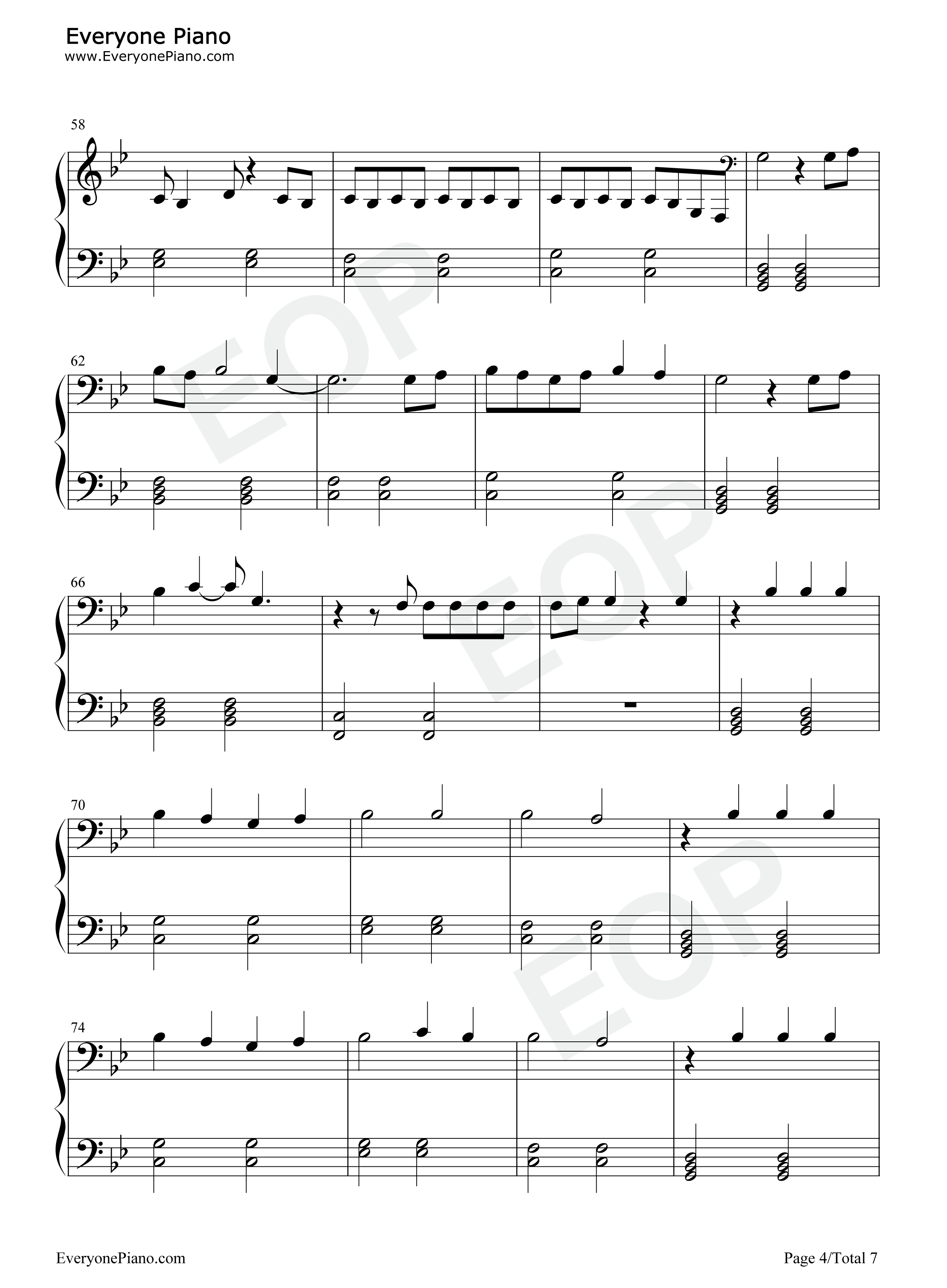 No Body No Crime钢琴谱-Taylor Swift4
