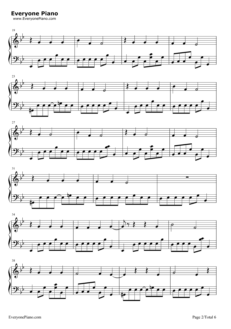 Heartbeats钢琴谱-JoseGonzalez2