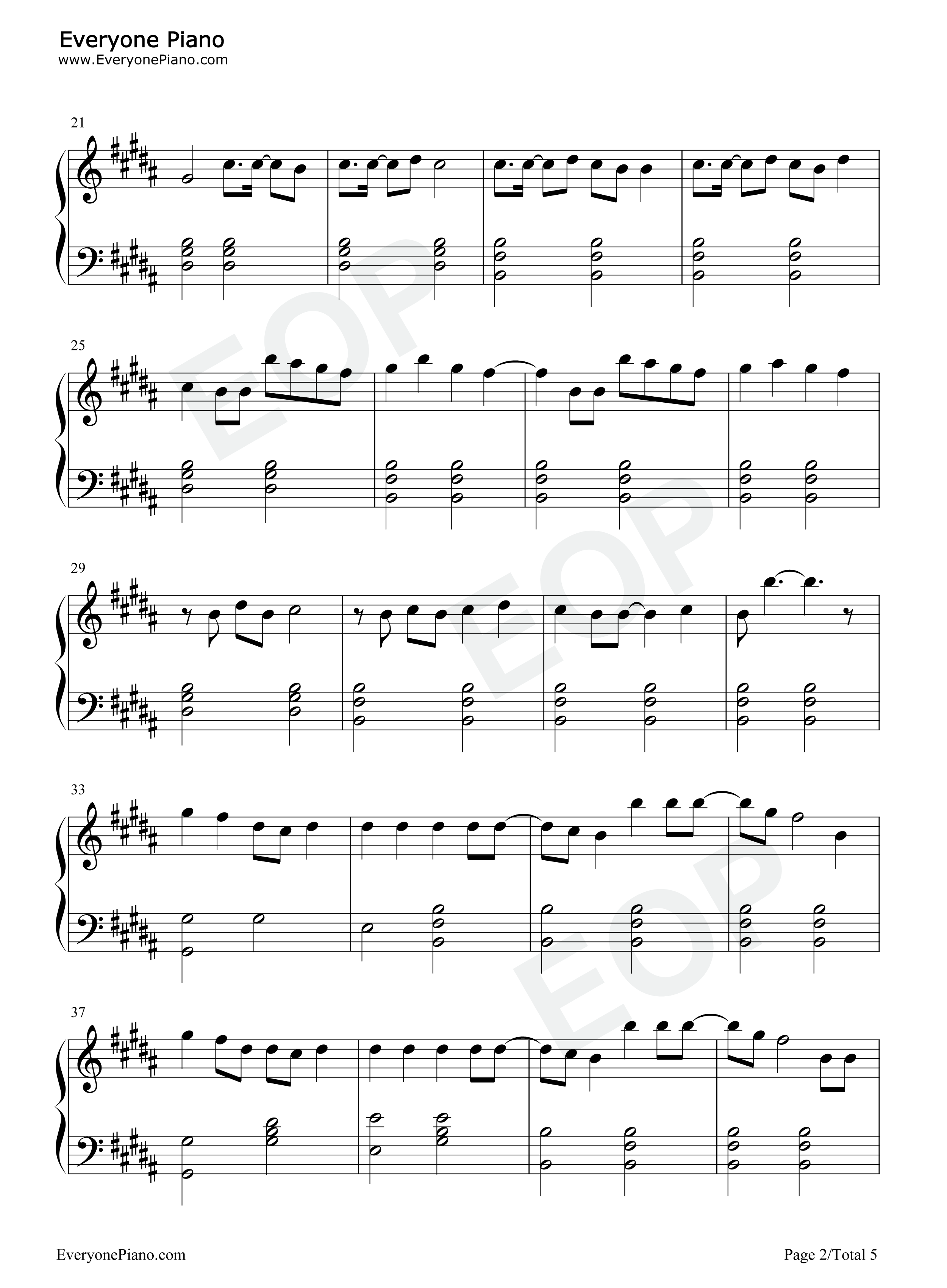Hallelujah钢琴谱-Panic! at the Disco2