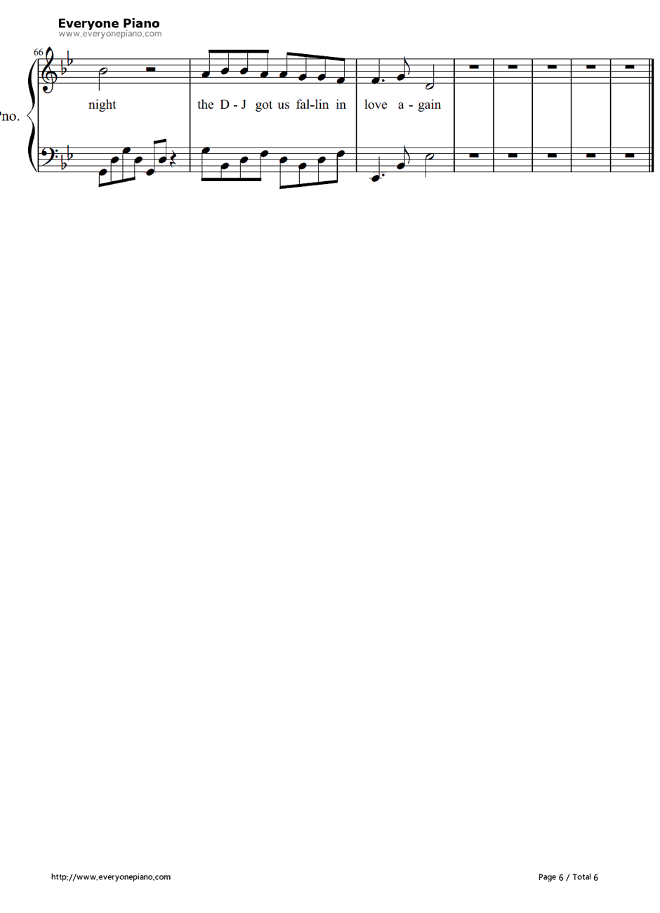 DJ Got Us Fallin’inLove钢琴谱-Usher6