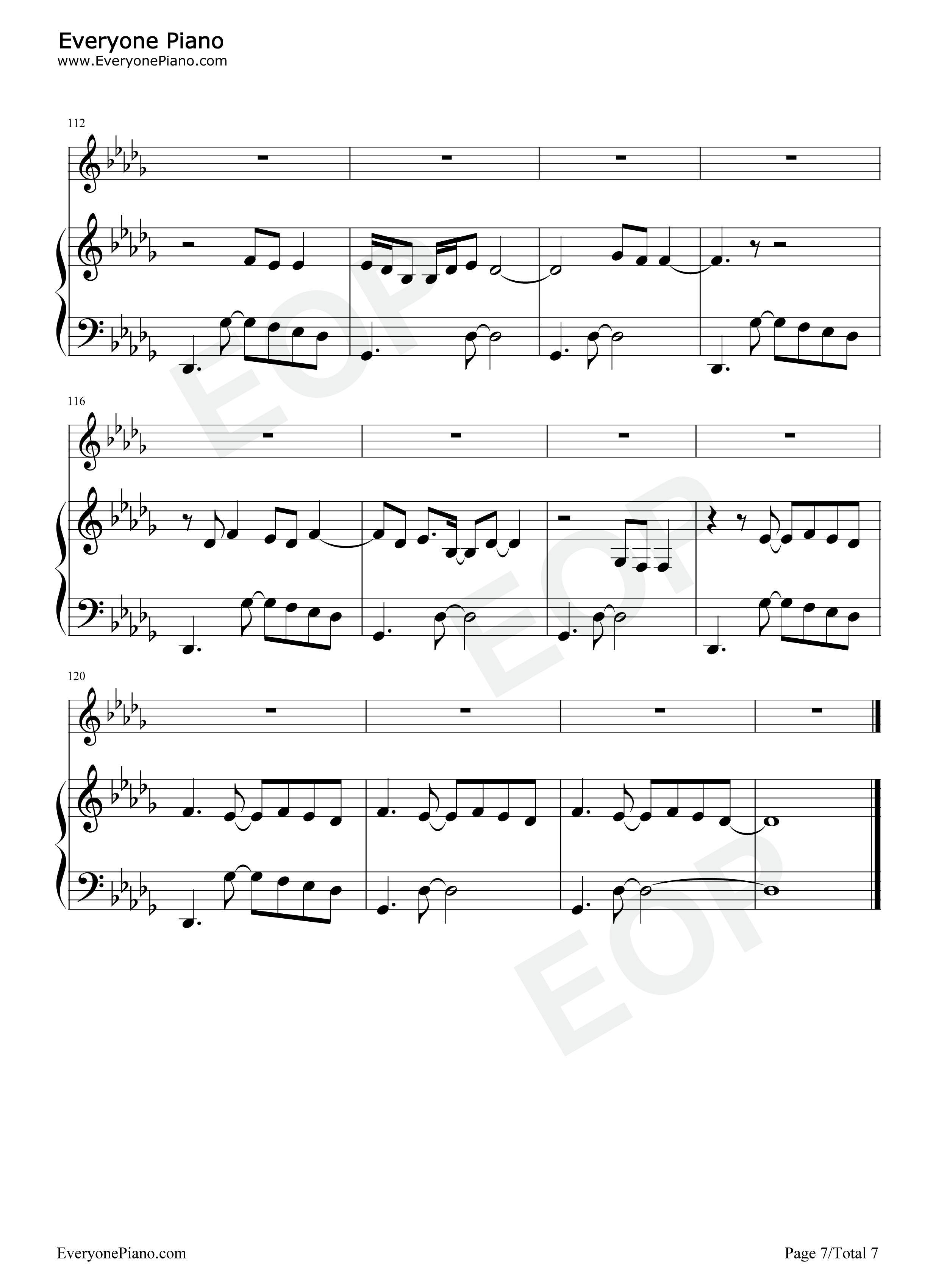 Evermore钢琴谱-Taylor Swift Bon Iver7