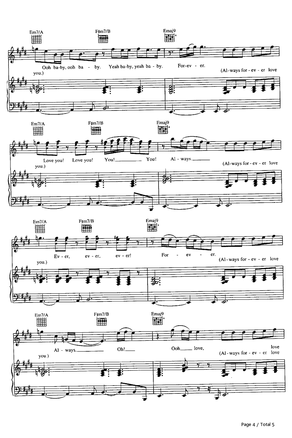 Always and Forever钢琴谱-LutherVandross4