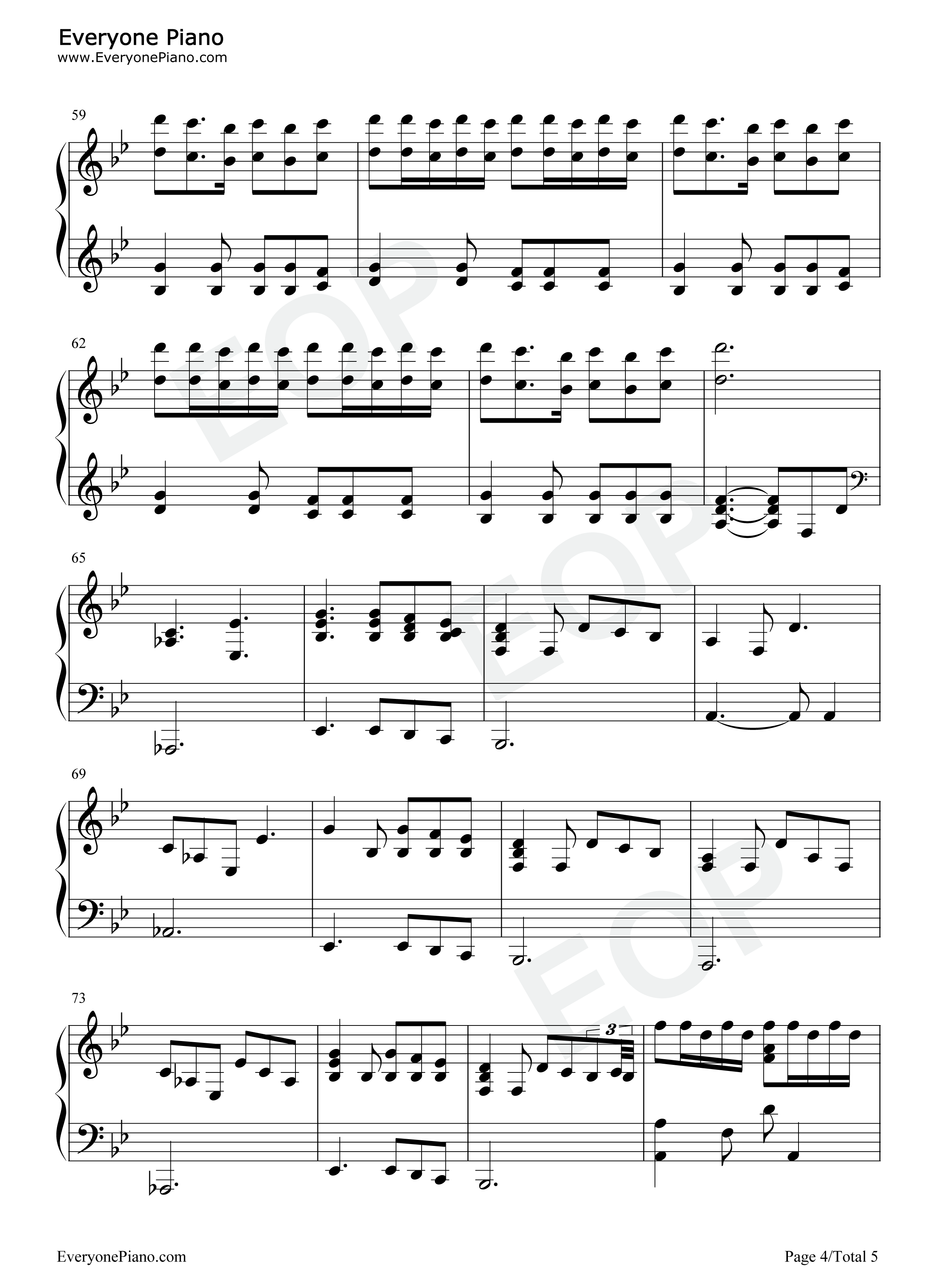 Perfect Day钢琴谱-Lou Reed4