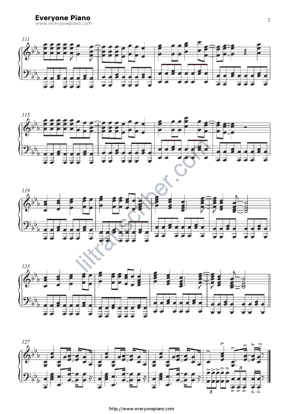 Judas钢琴谱-LadyGaga7