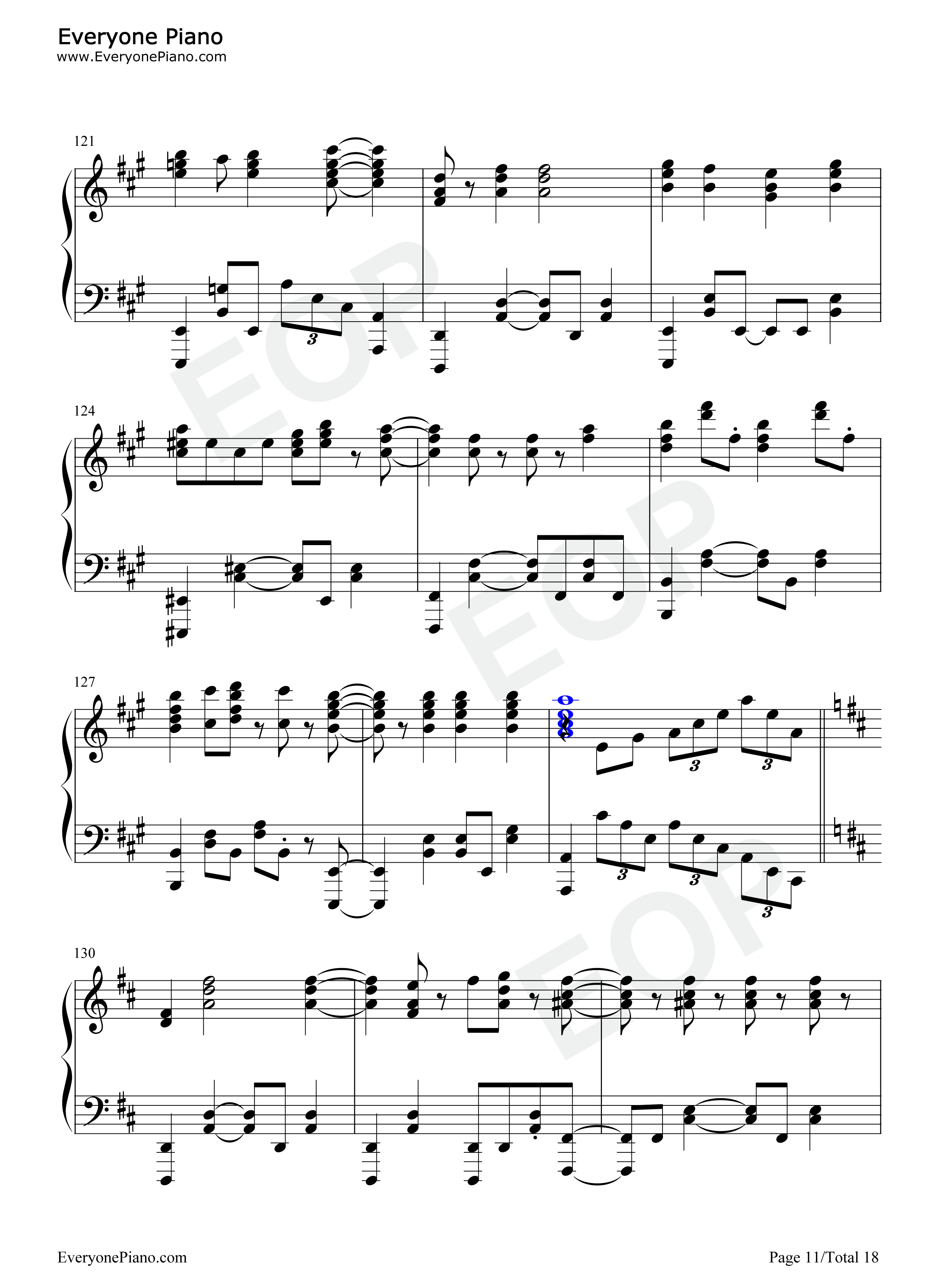 ぐだふわエブリデー钢琴谱-悠木碧11