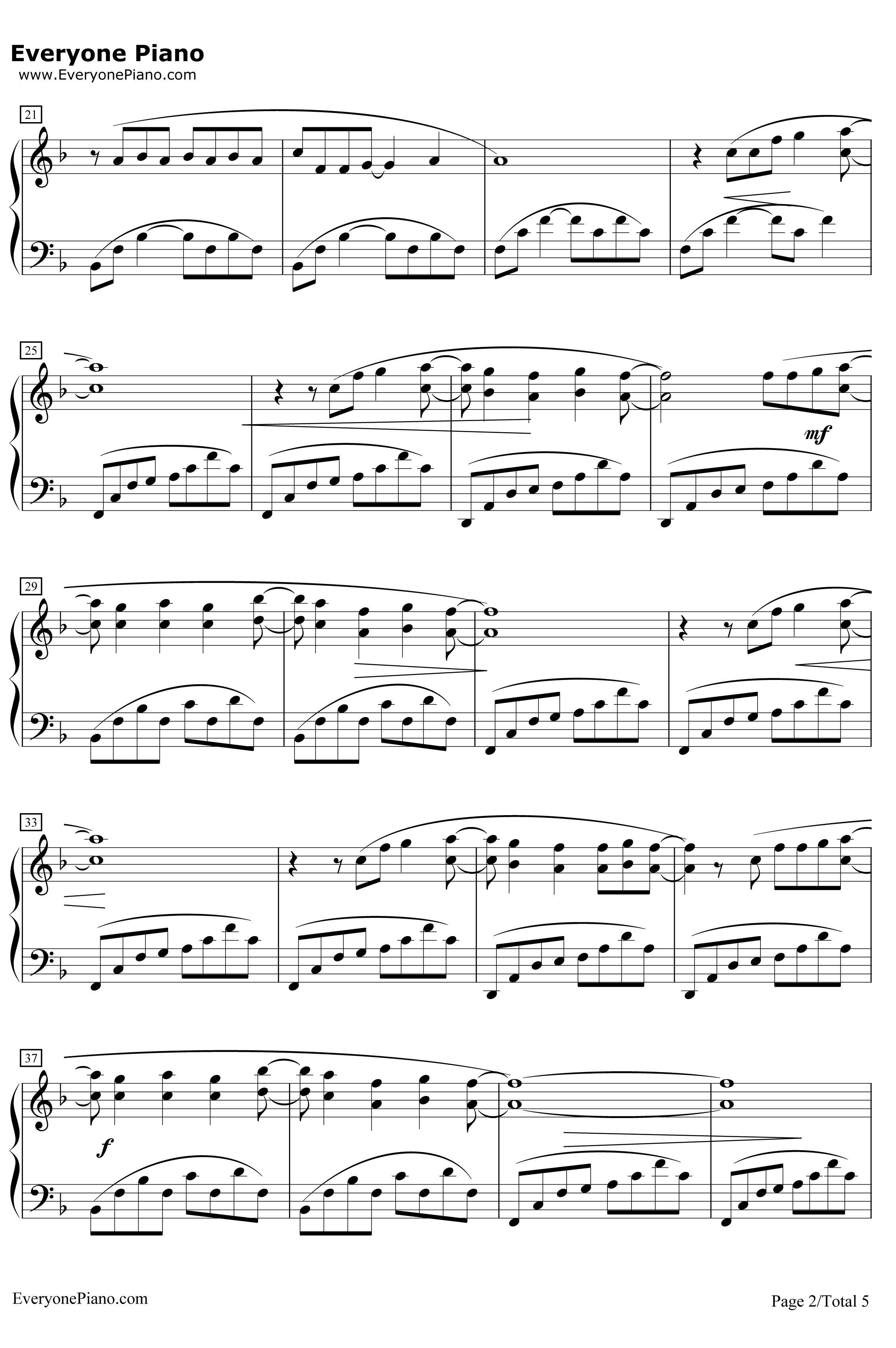 Just the Way You Are钢琴谱-BrunoMars2