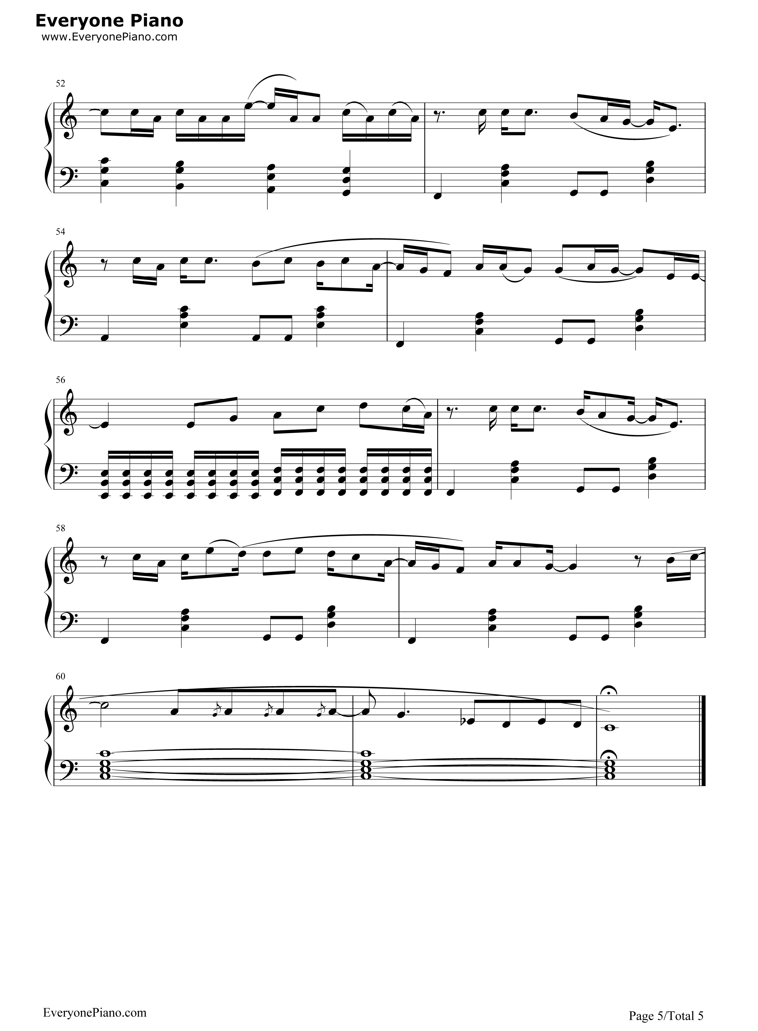 Don't cry钢琴谱-Guns N' Roses5
