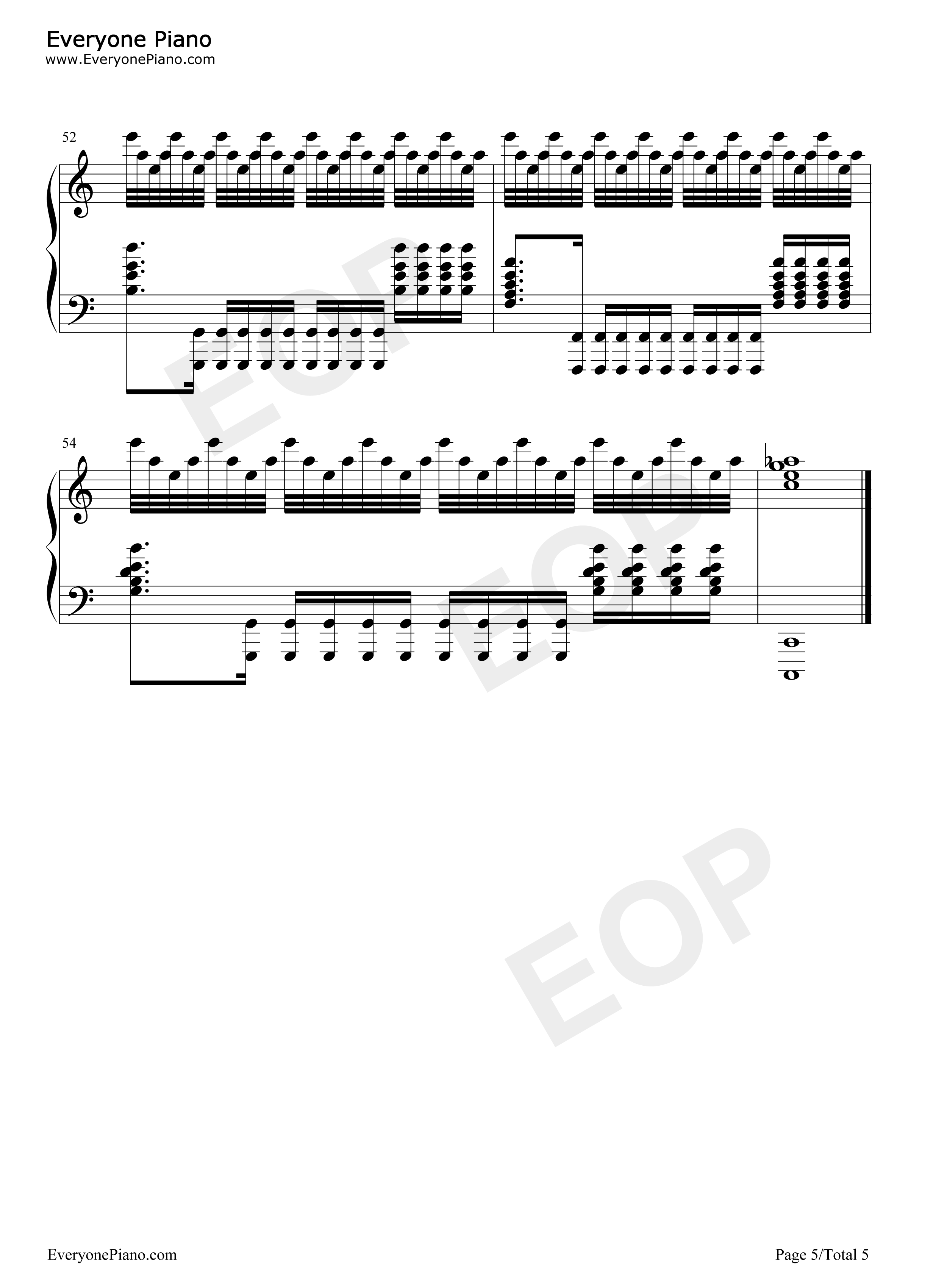 No Time for Caution钢琴谱-Hans Zimmer5