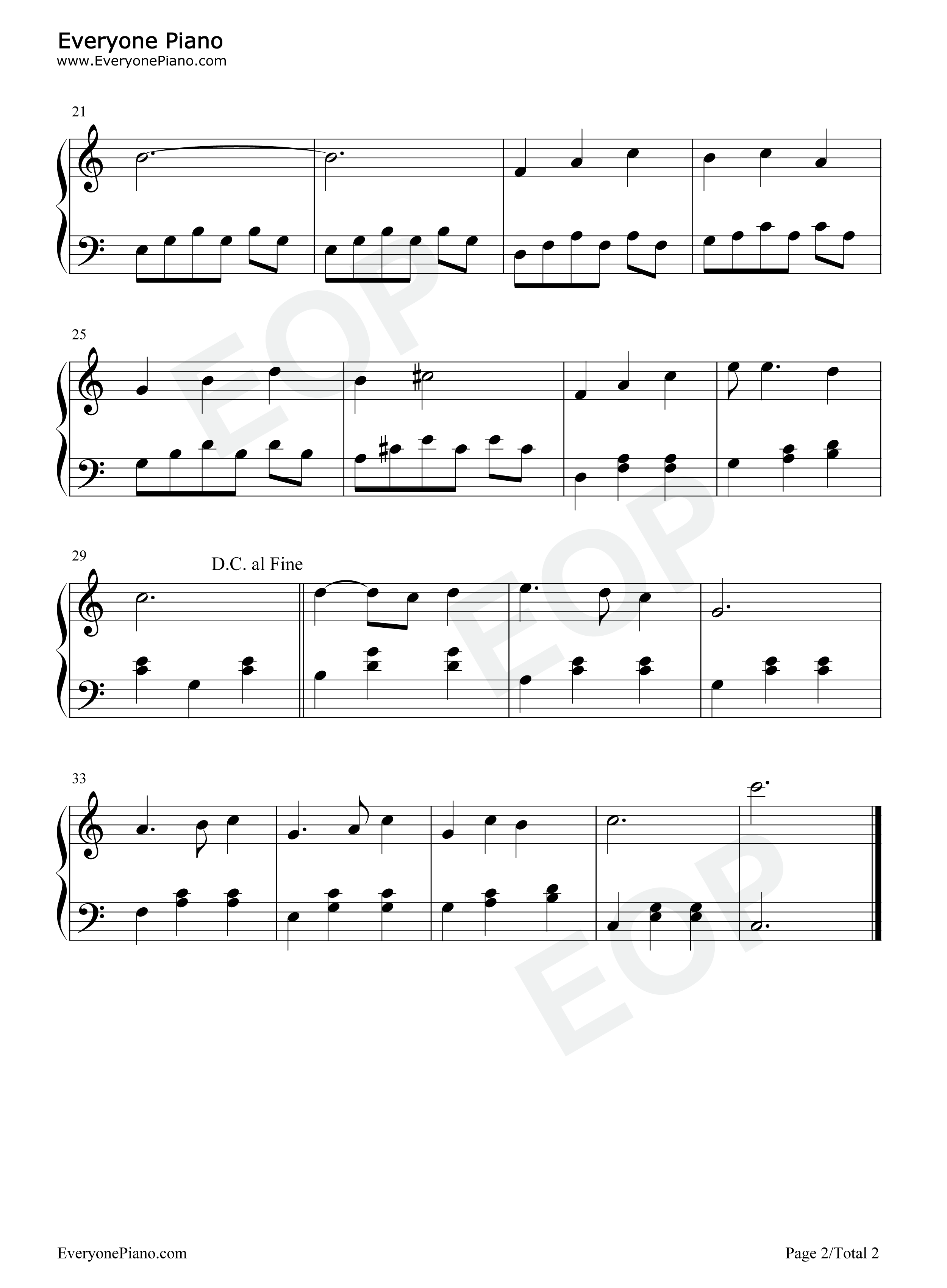 Rainbow Connection钢琴谱-Kermit the Frog2