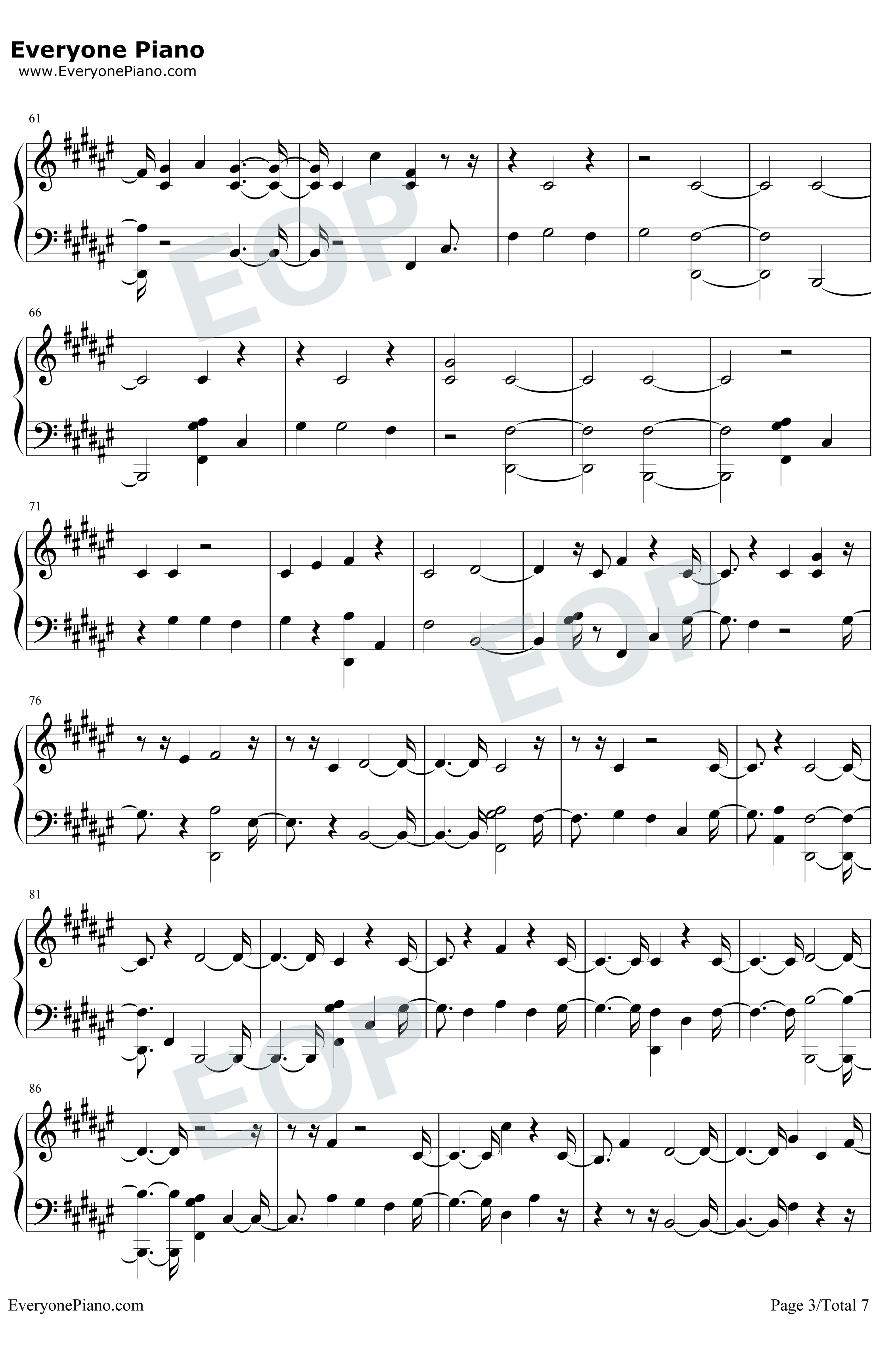 Back to You钢琴谱-Selena Gomez3