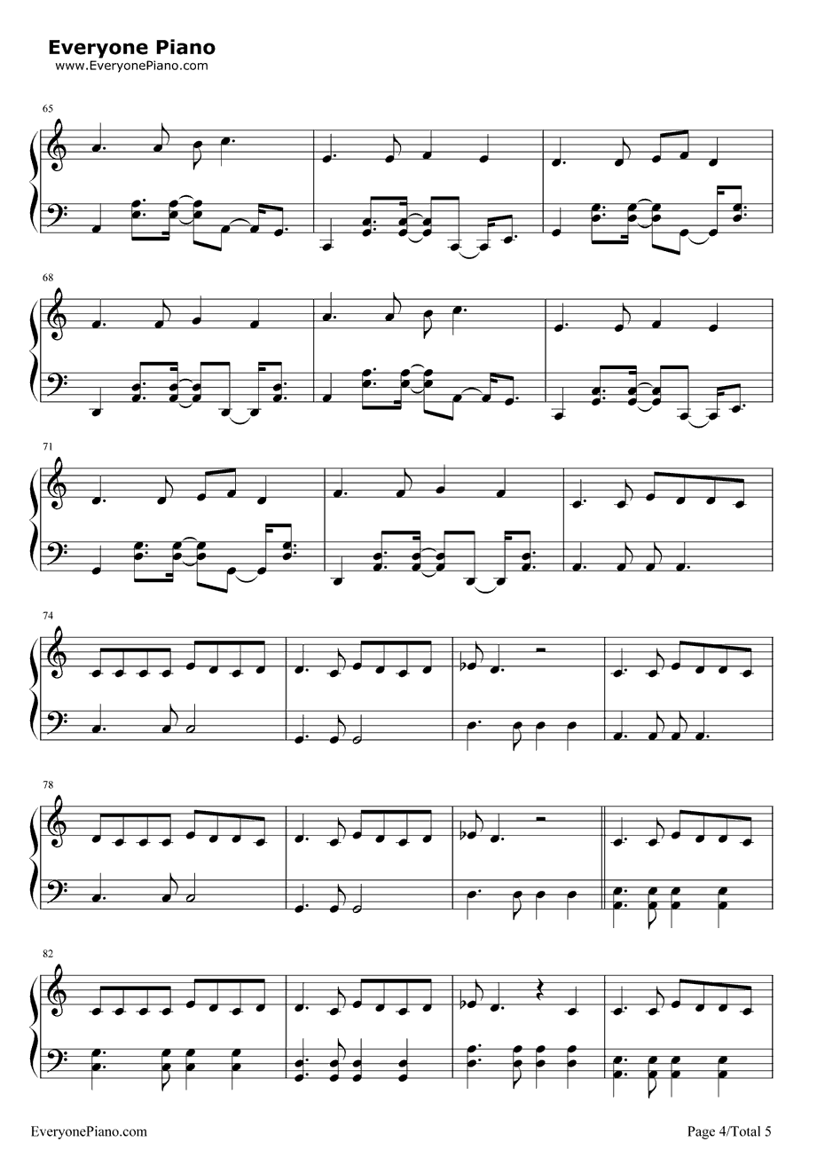 PrayerinC钢琴谱-LillyWoodandthePrick4