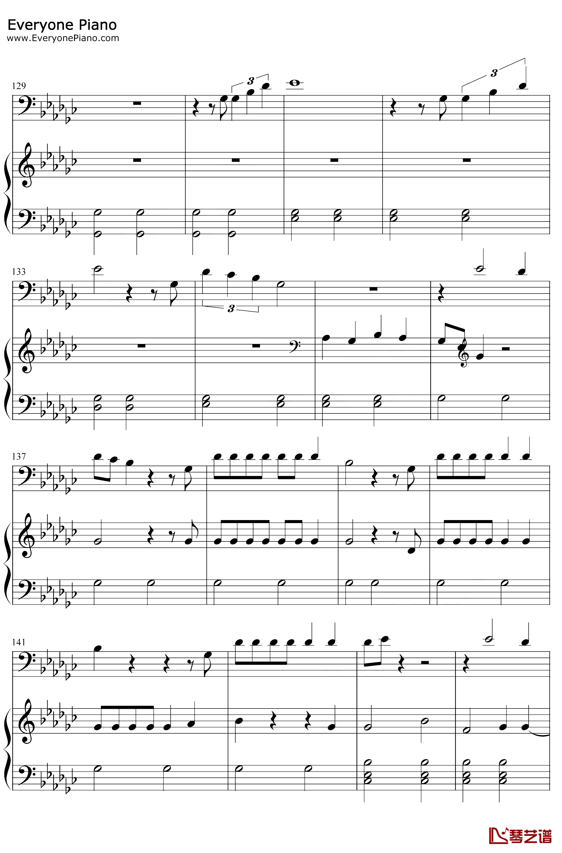 Exile钢琴谱-TaylorSwiftBonIver-TaylorSwiftftBonIver9