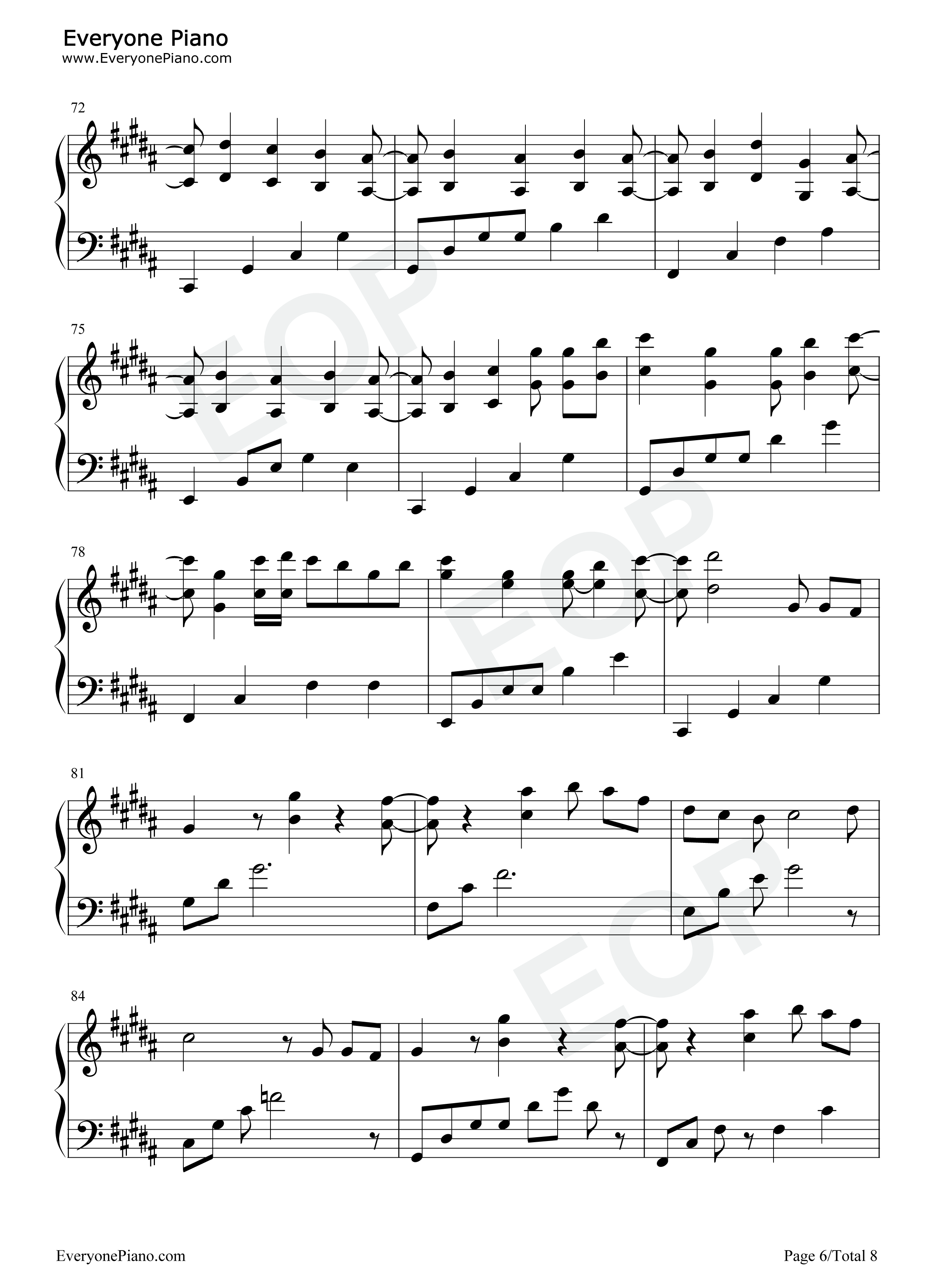 Lights钢琴谱-Ellie Goulding6