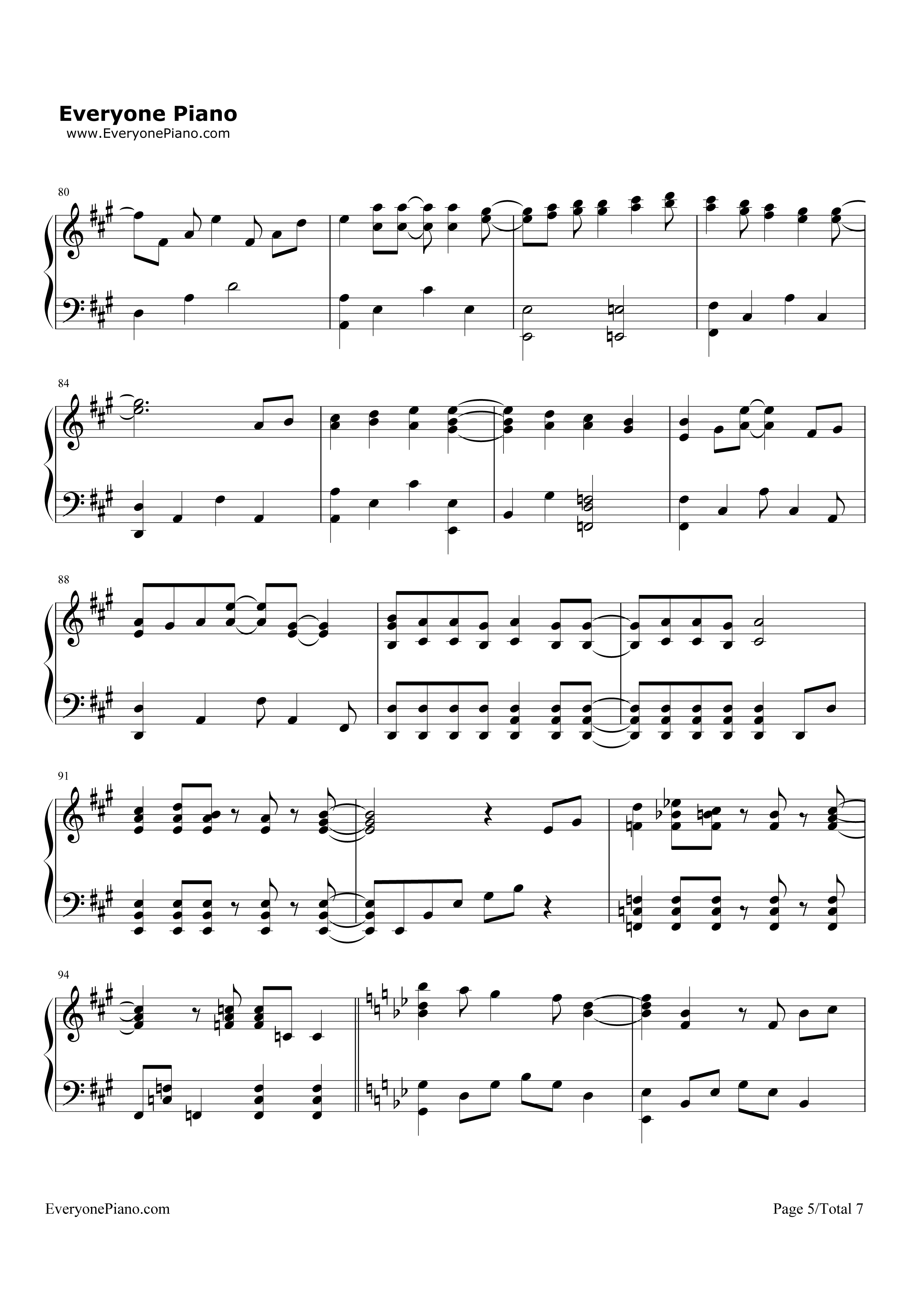 Evolution Era钢琴谱-V.K克5