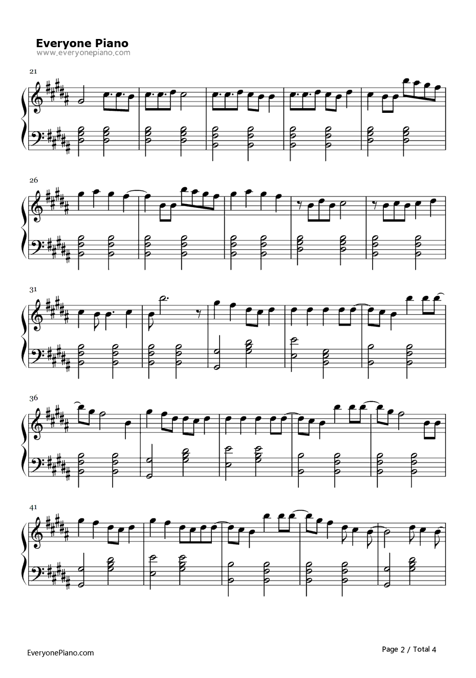 Hallelujah钢琴谱-Panic!attheDisco2