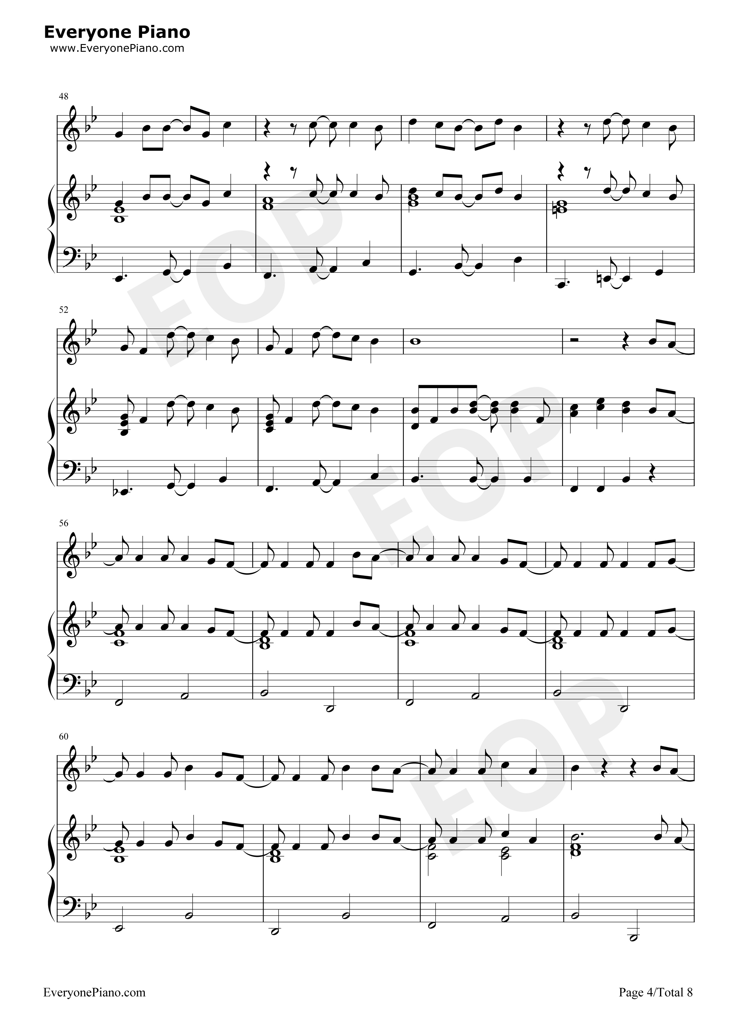 Under the Sea钢琴谱-Alan Menken4