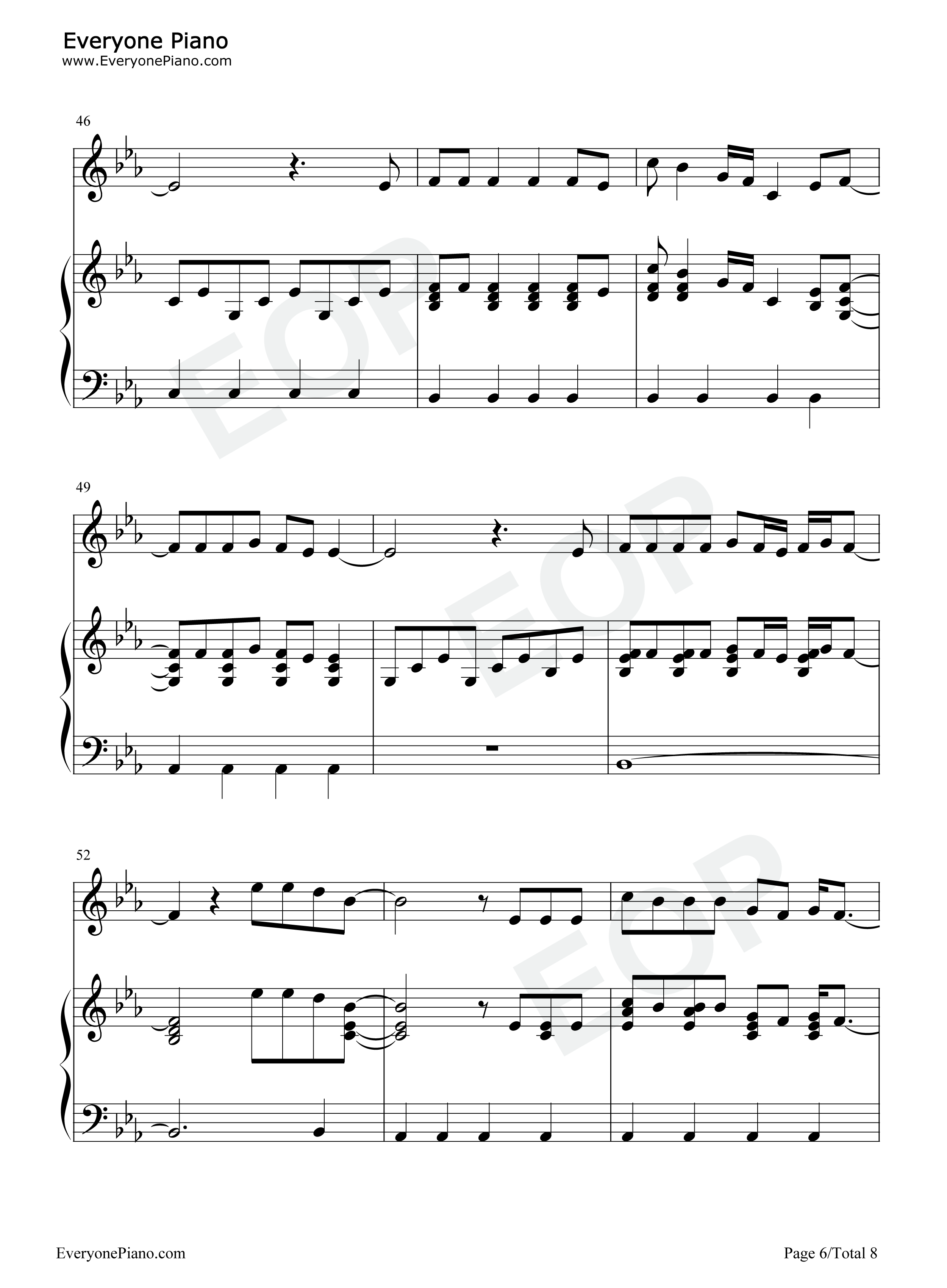 In the Mirror钢琴谱-Demi Lovato6