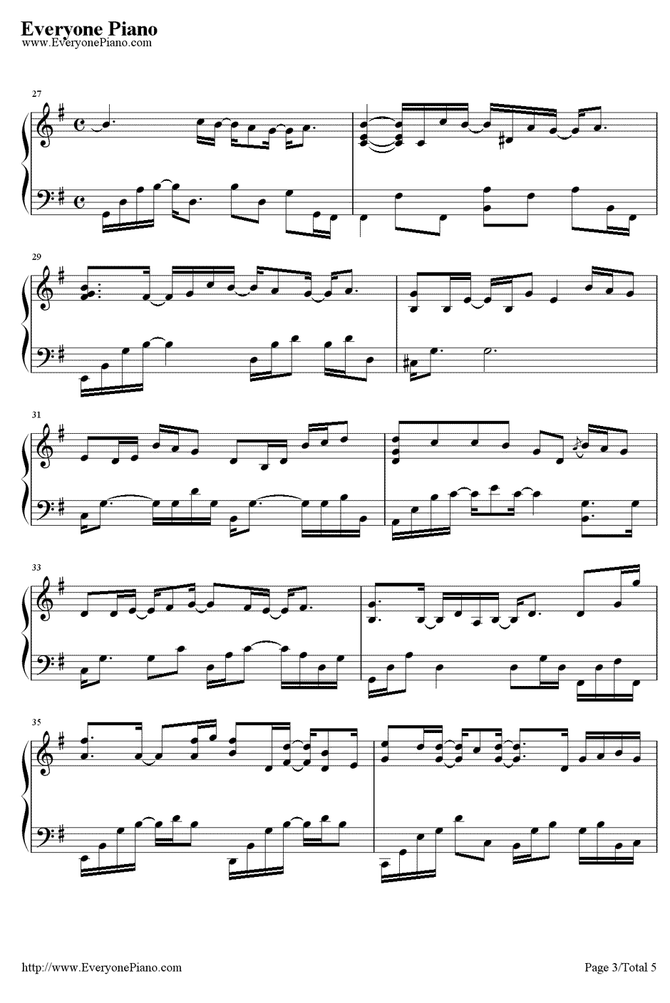 从窗口看到的风景钢琴谱-李闰珉Yiruma3