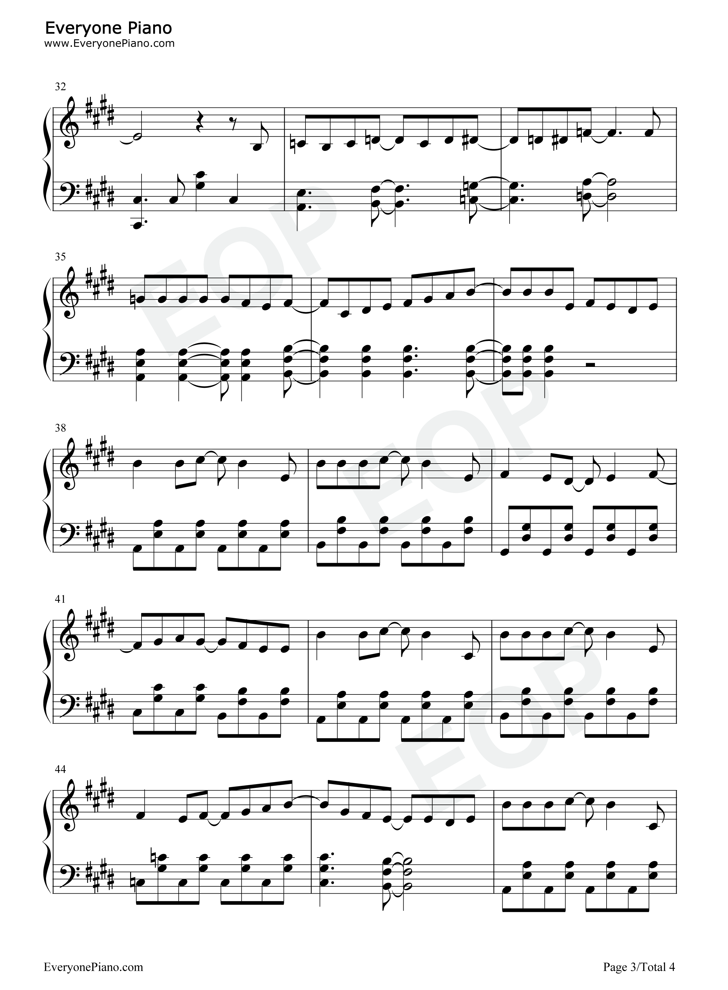 ドリドリ钢琴谱-中川翔子3