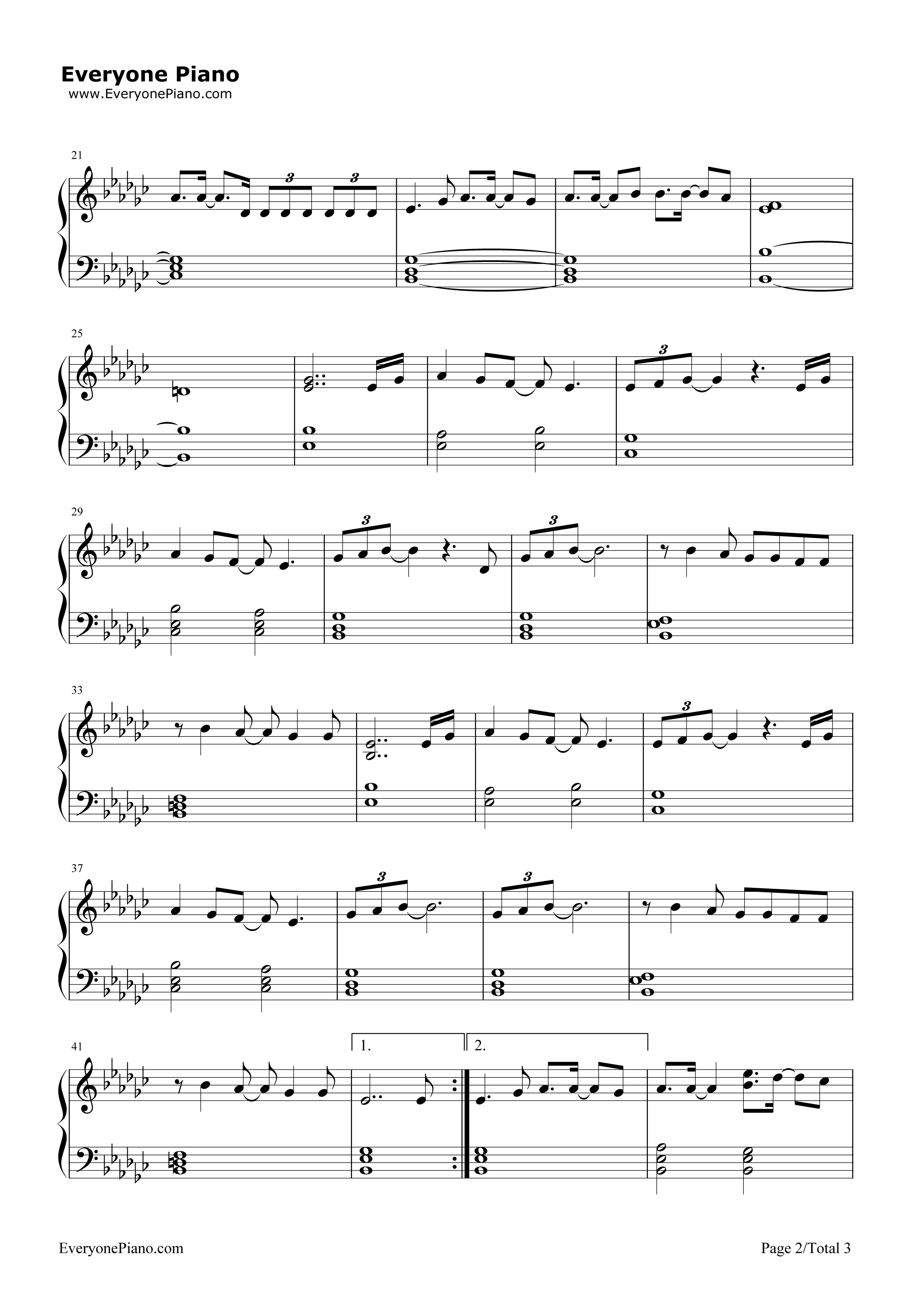 Rise钢琴谱-Katy Perry2