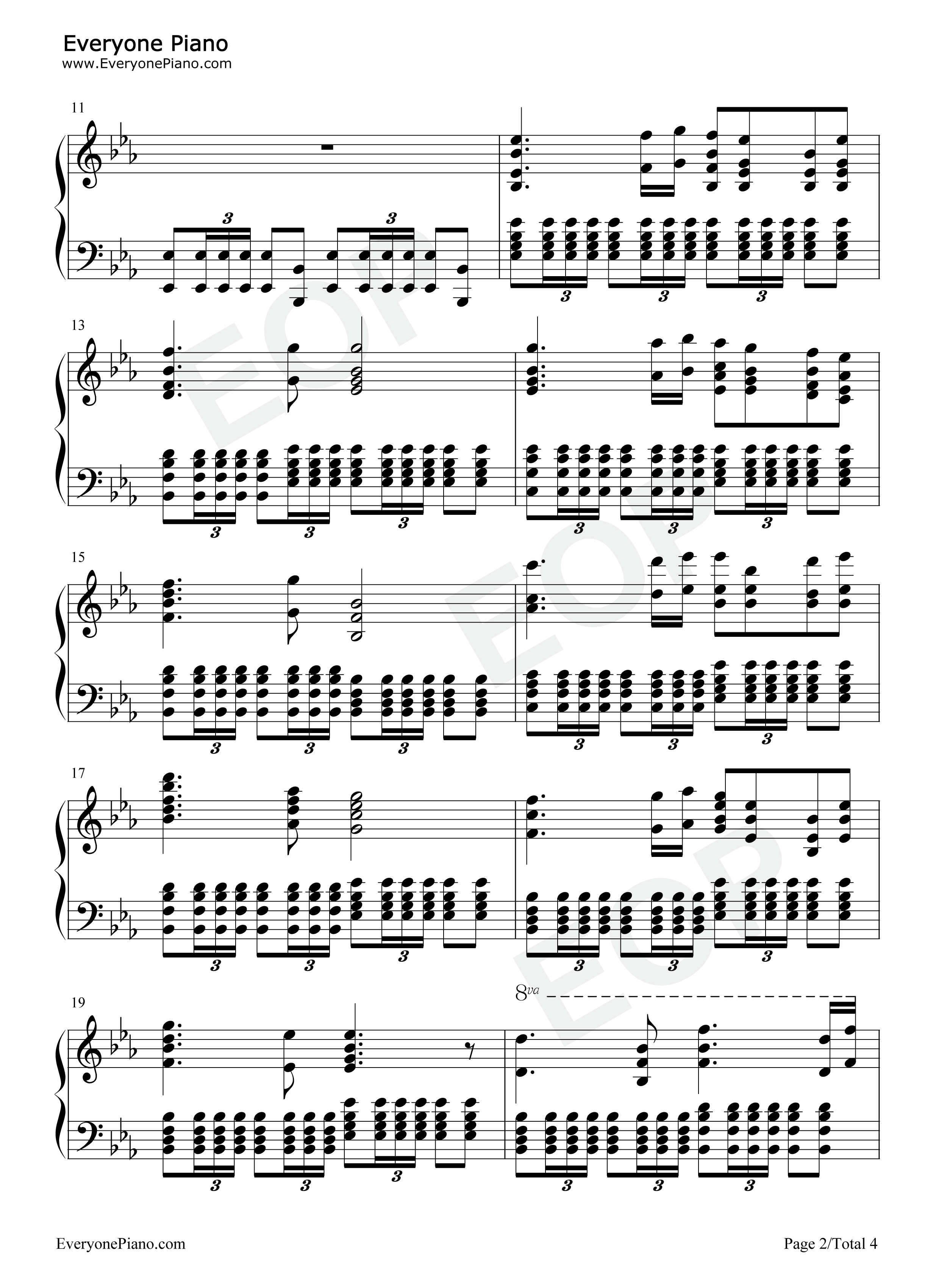 Highland Cathedral钢琴谱-Ulrich Roever Michael Korb2