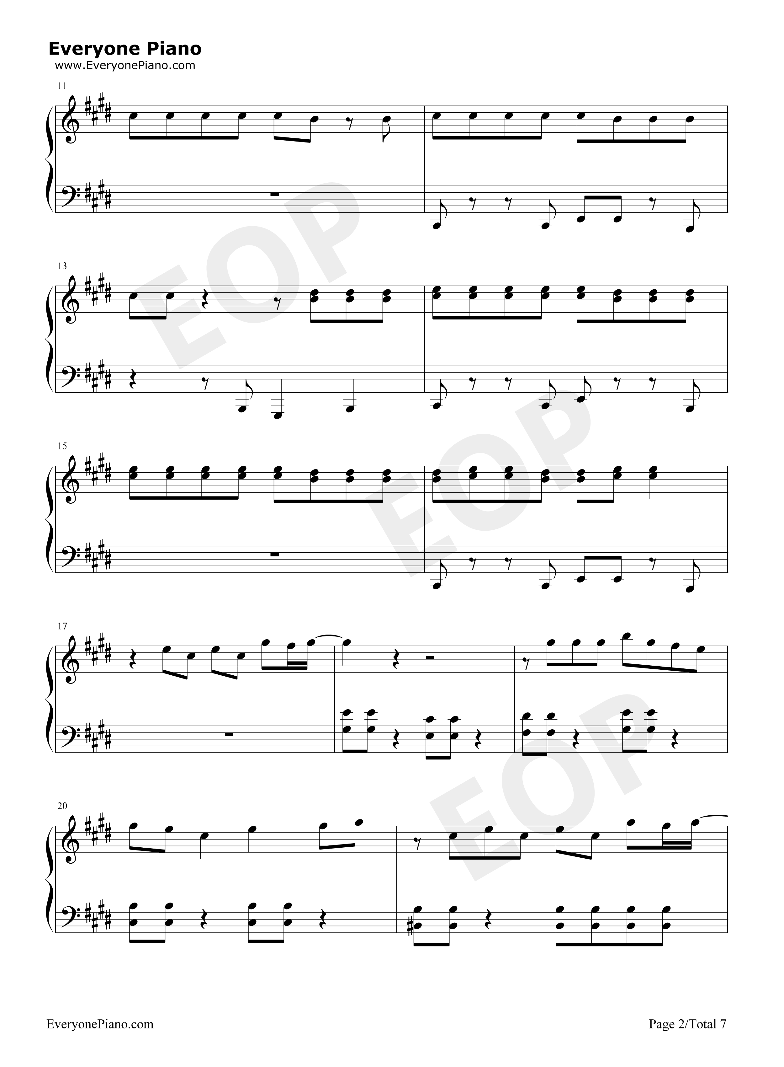 Sucker钢琴谱-Jonas Brothers2