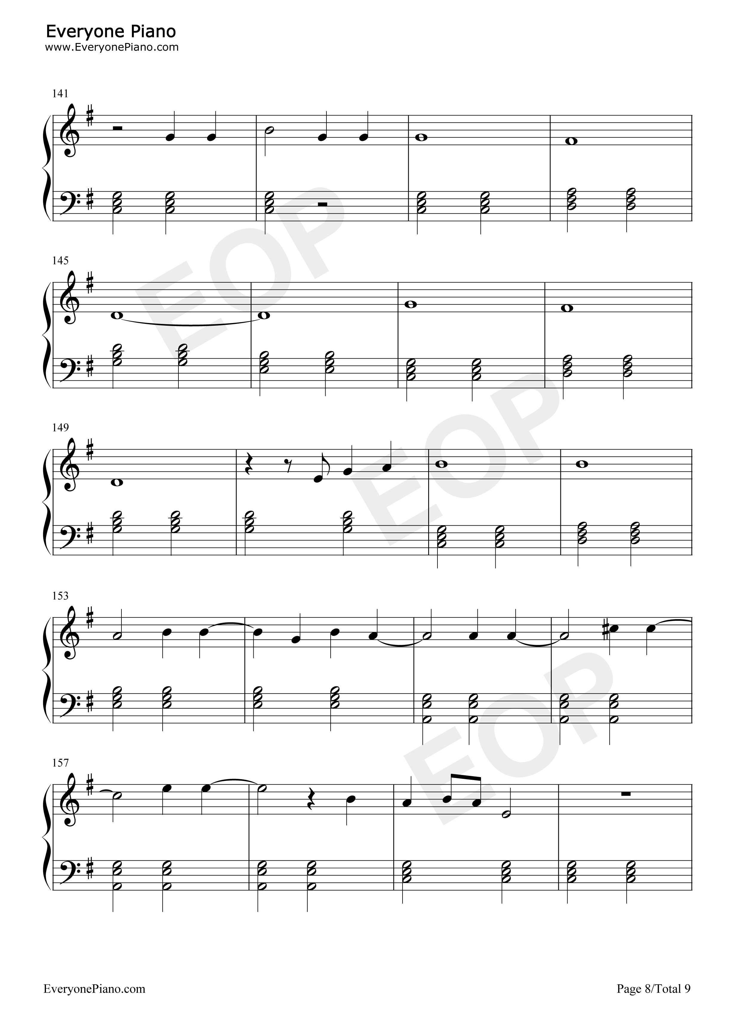 Irresistible钢琴谱-One Direction8