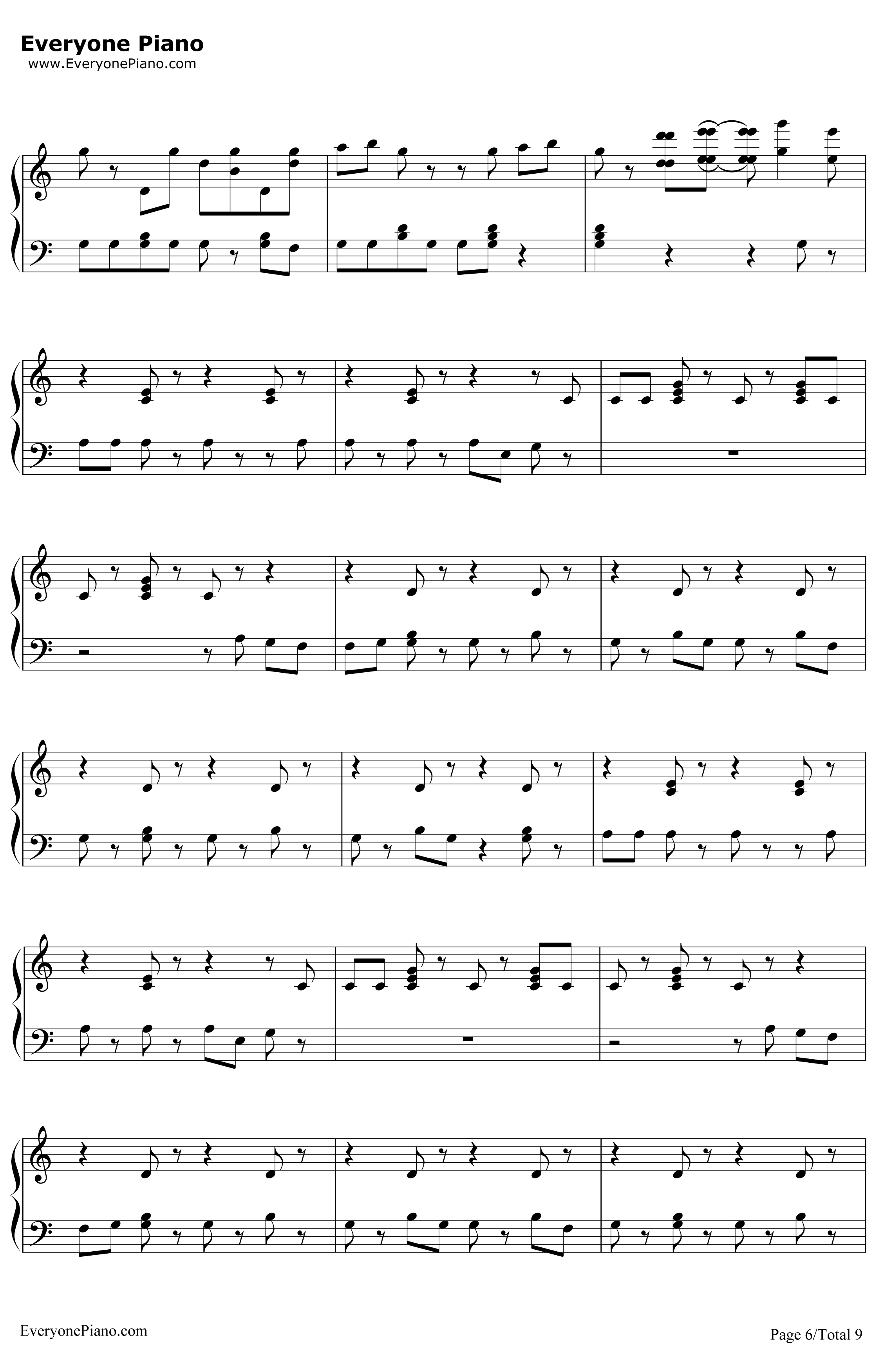 ShakeItOff钢琴谱-TaylorSwift6
