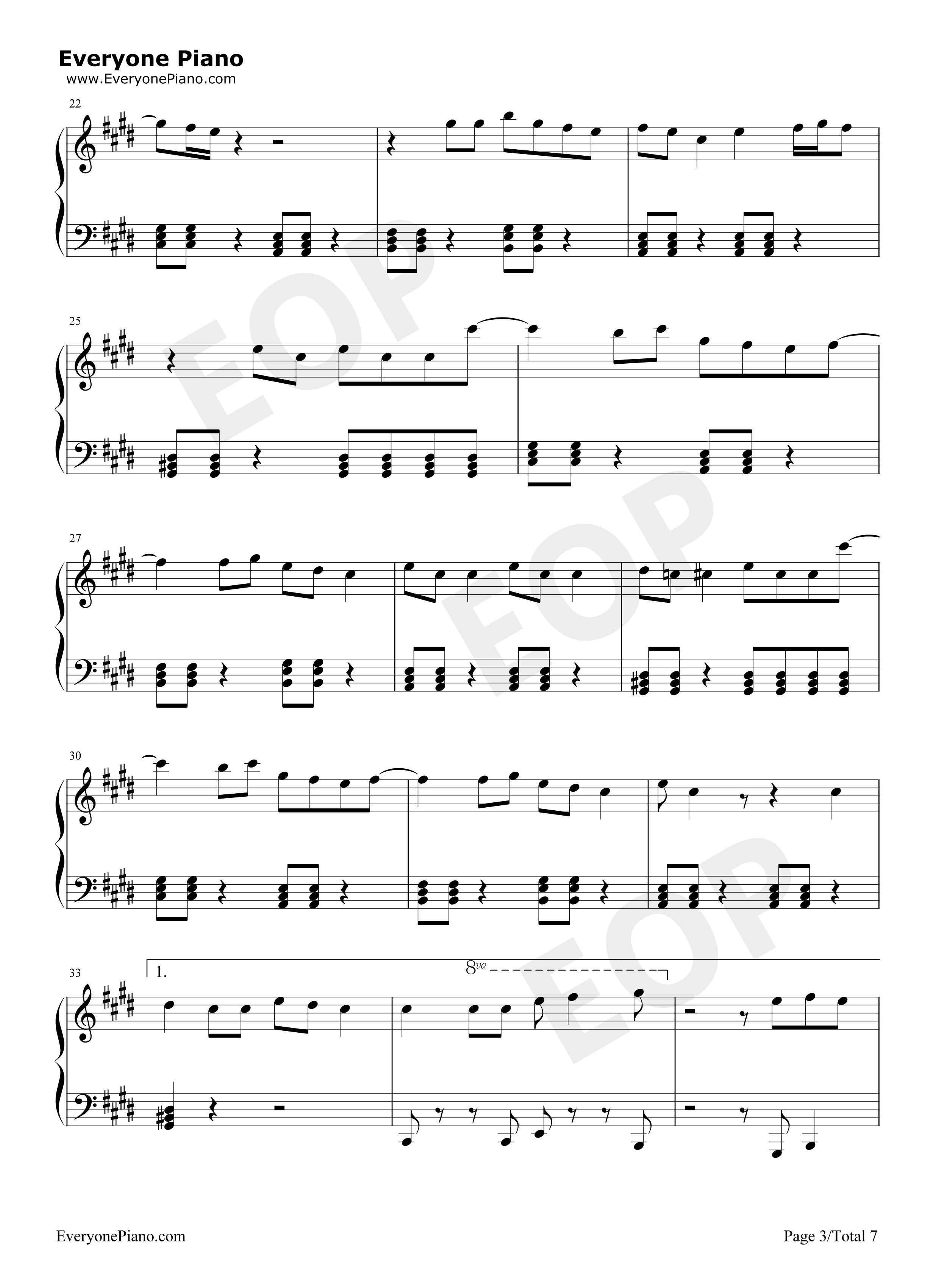 Sucker钢琴谱-Jonas Brothers3