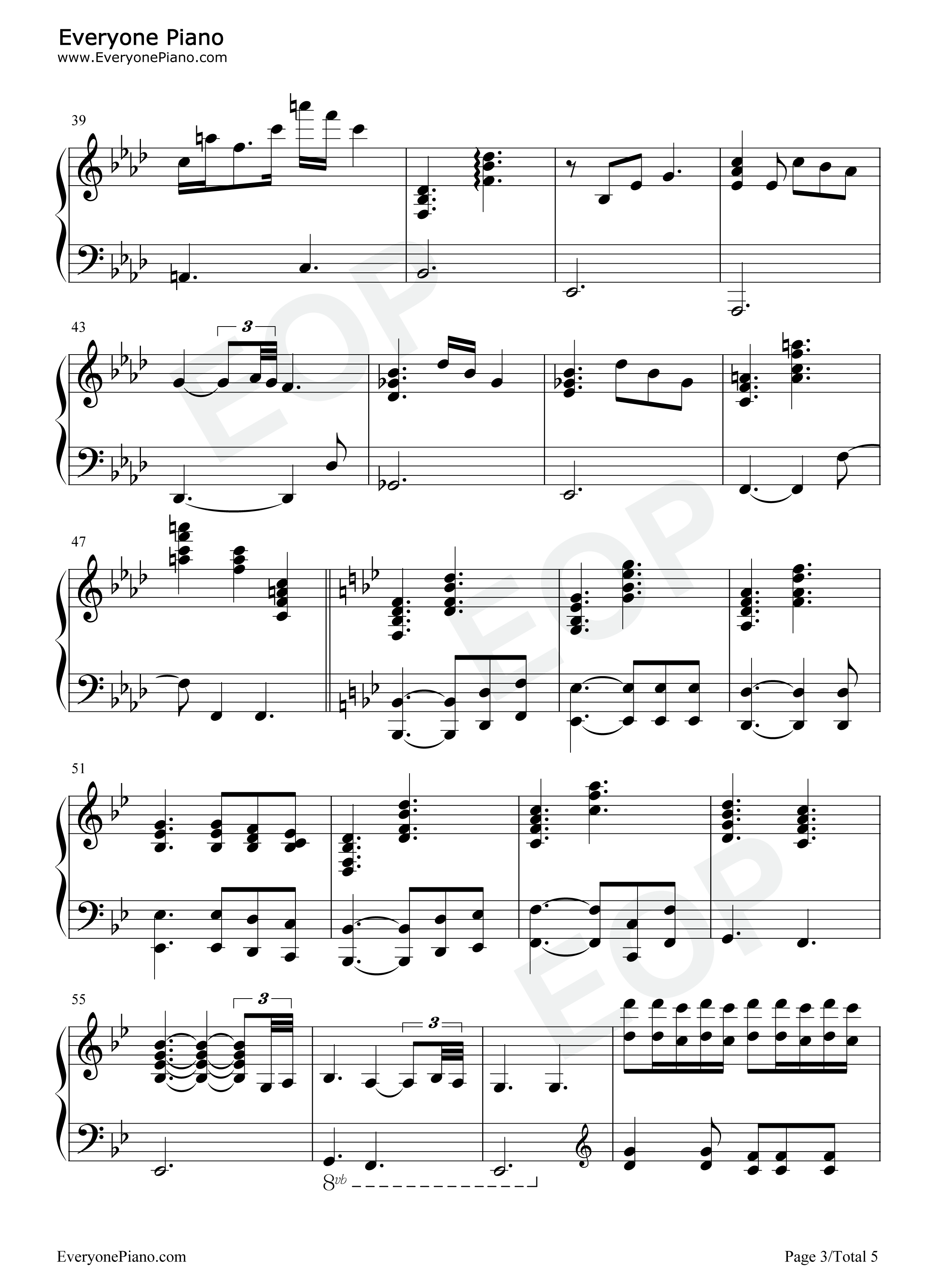 Perfect Day钢琴谱-Lou Reed3