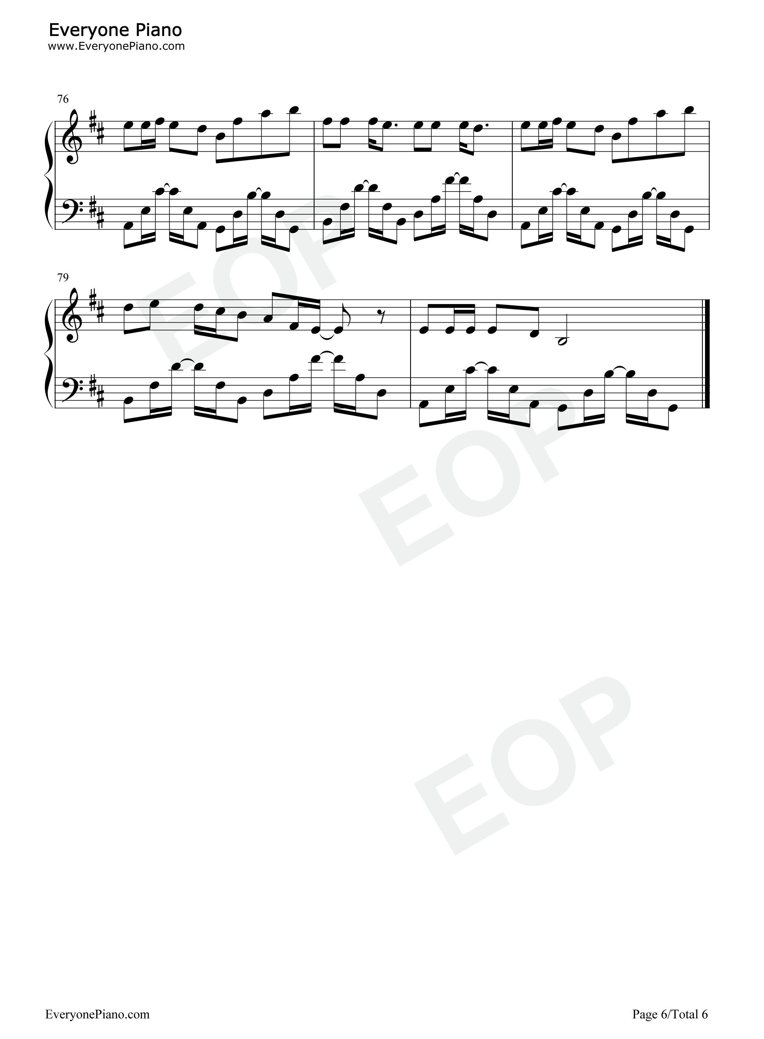 Run–OneRepublic钢琴谱-OneRepublic6