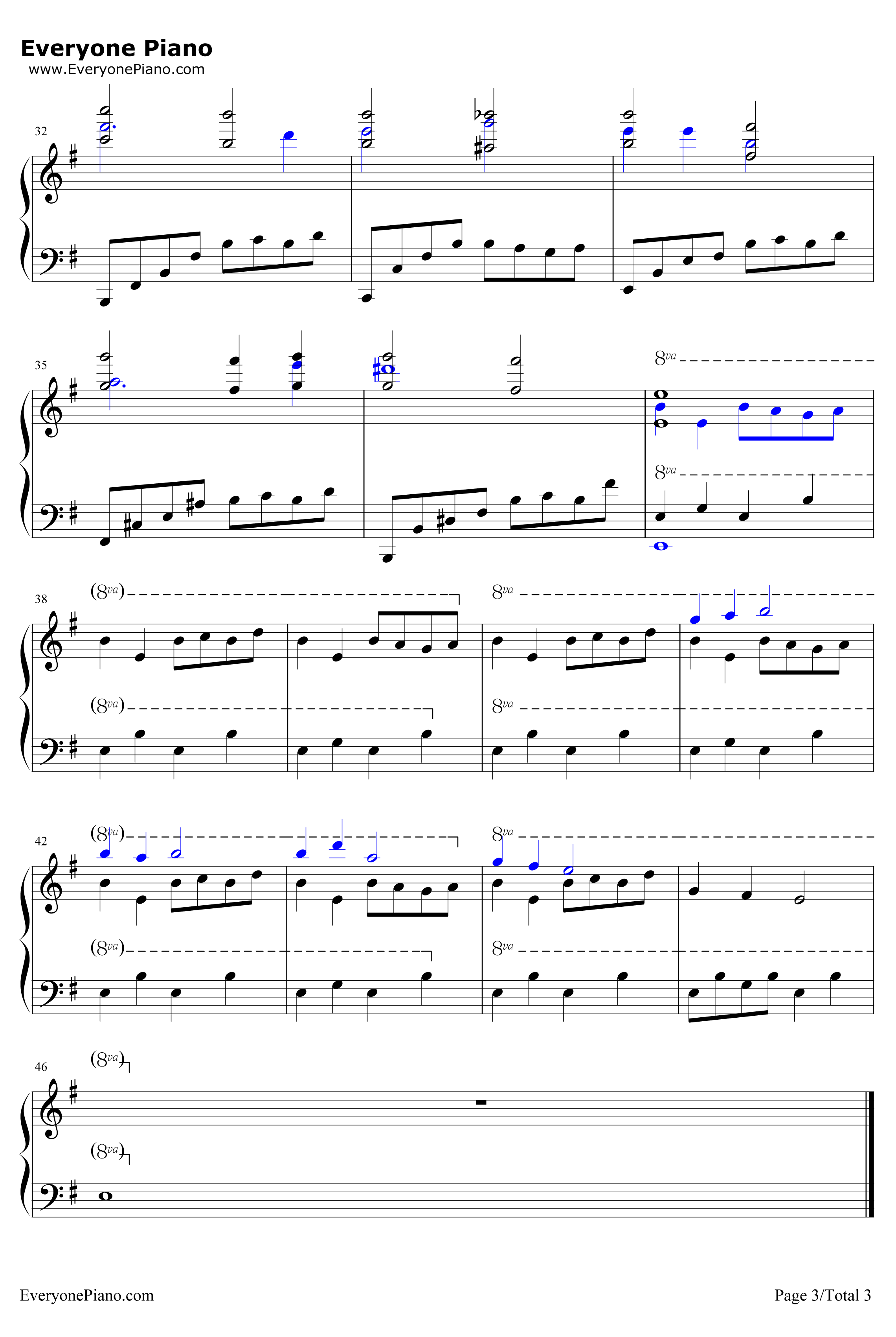 Twilight钢琴谱-高梨康治-尸鬼插曲3