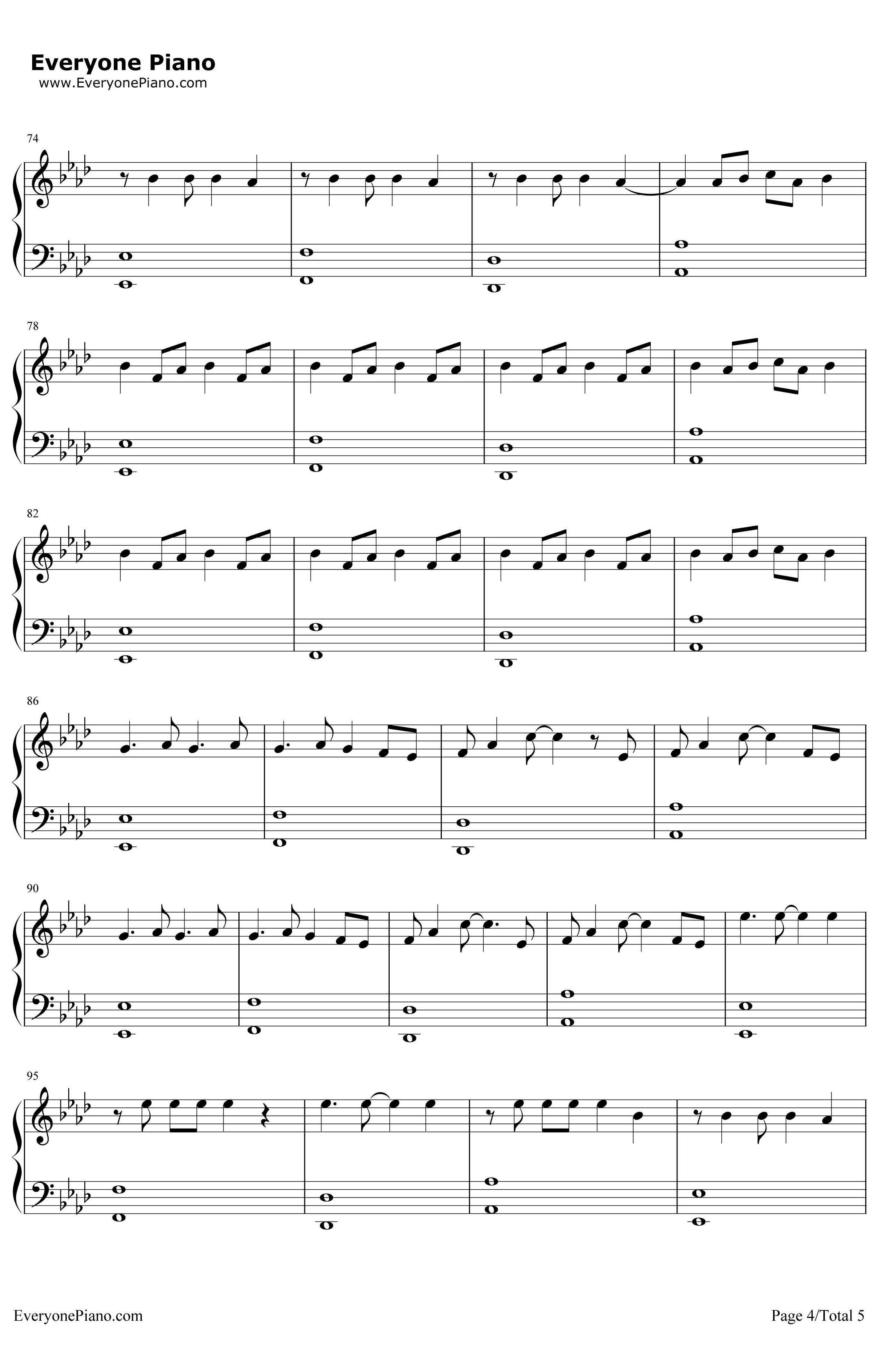 Find Me钢琴谱-SIGMA,Birdy4