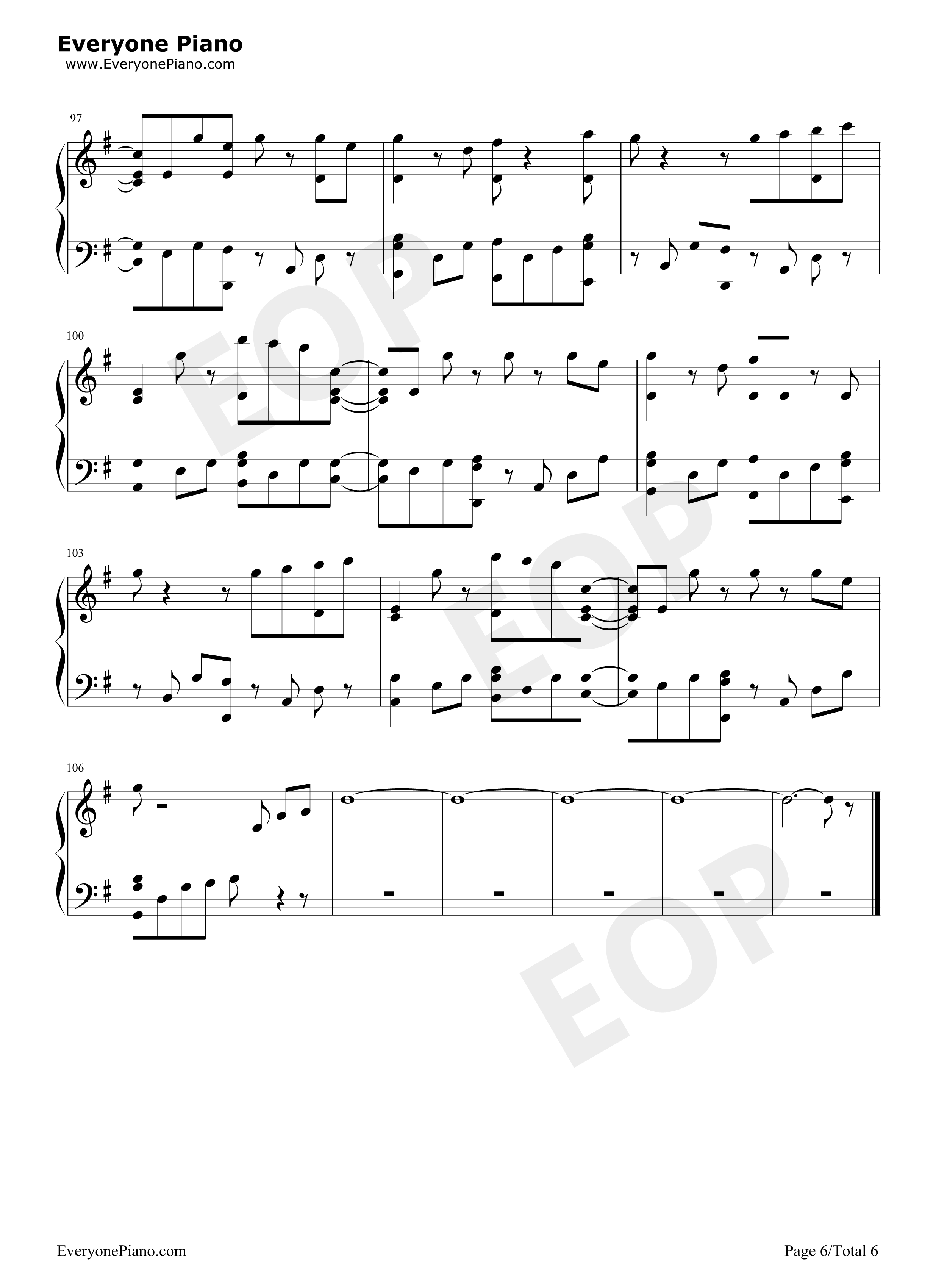 You Be Love钢琴谱-Avicii Billy Raffoul6