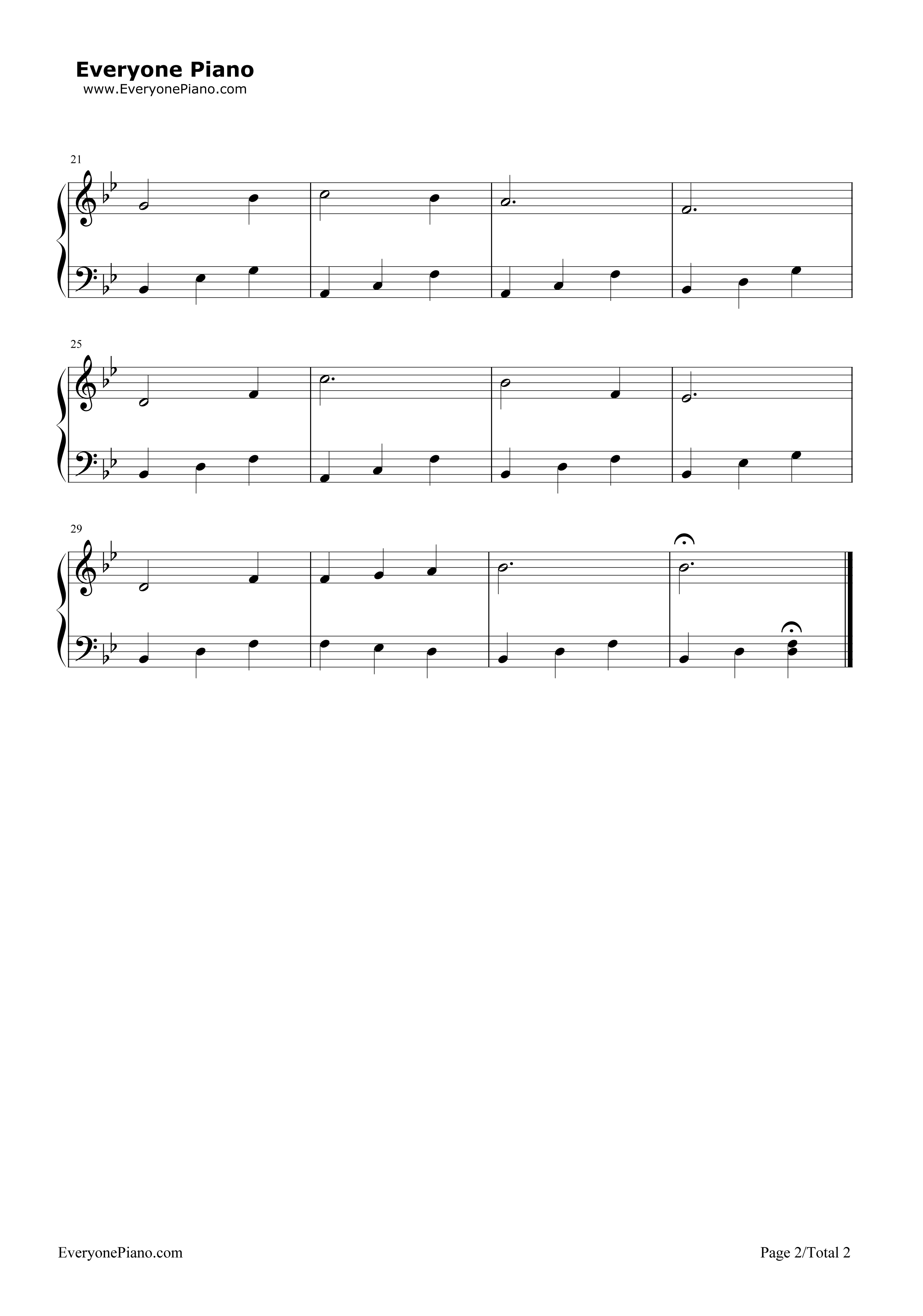 雪绒花（带歌词版）钢琴谱-Richard Rodgers2