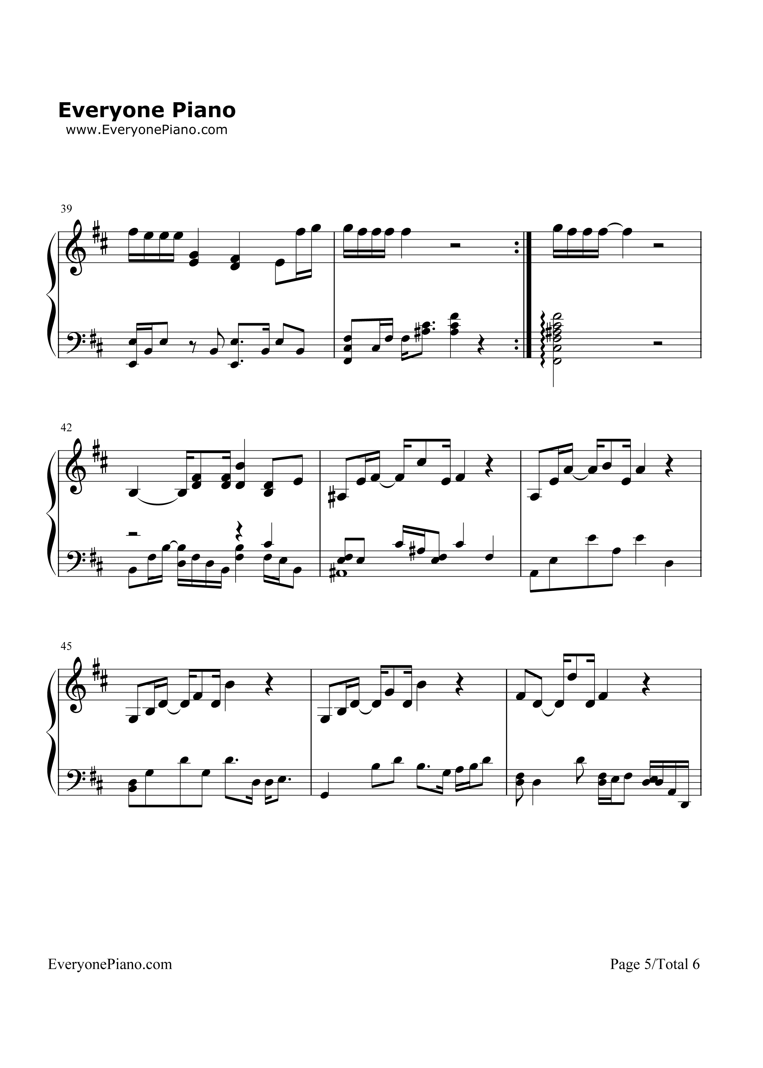 加州旅馆(Hotel California)钢琴谱-老鹰乐队  The Eagles5